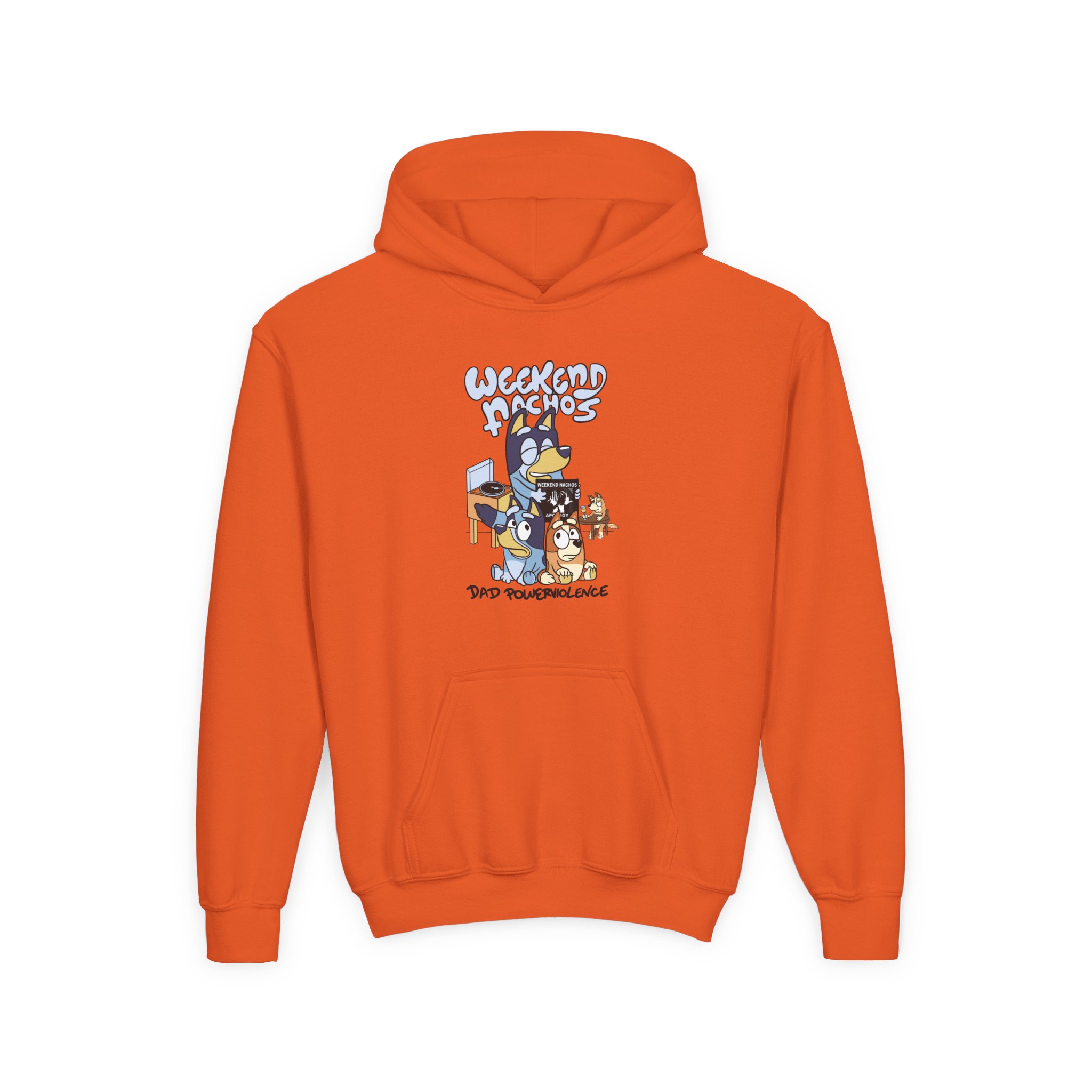 Youth Weekend Nachos Heavy Blend Hooded Sweatshirt - Image 7