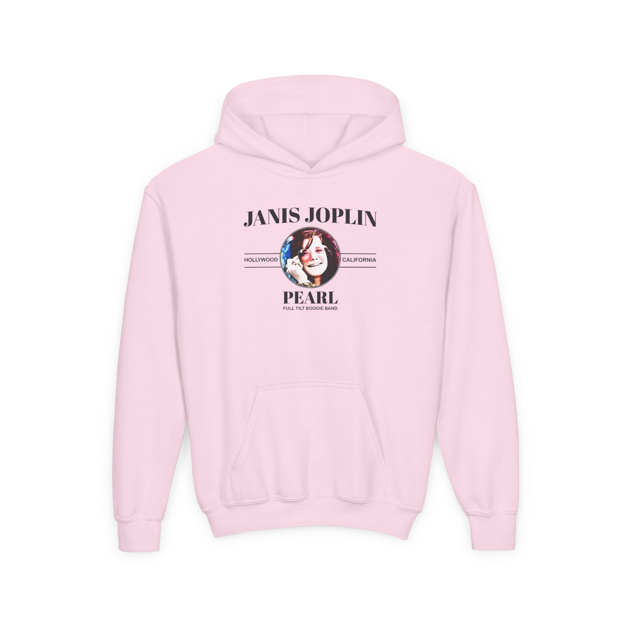 Janis Joplin Pearl Youth Heavy Blend Hooded Sweatshirt - Image 9