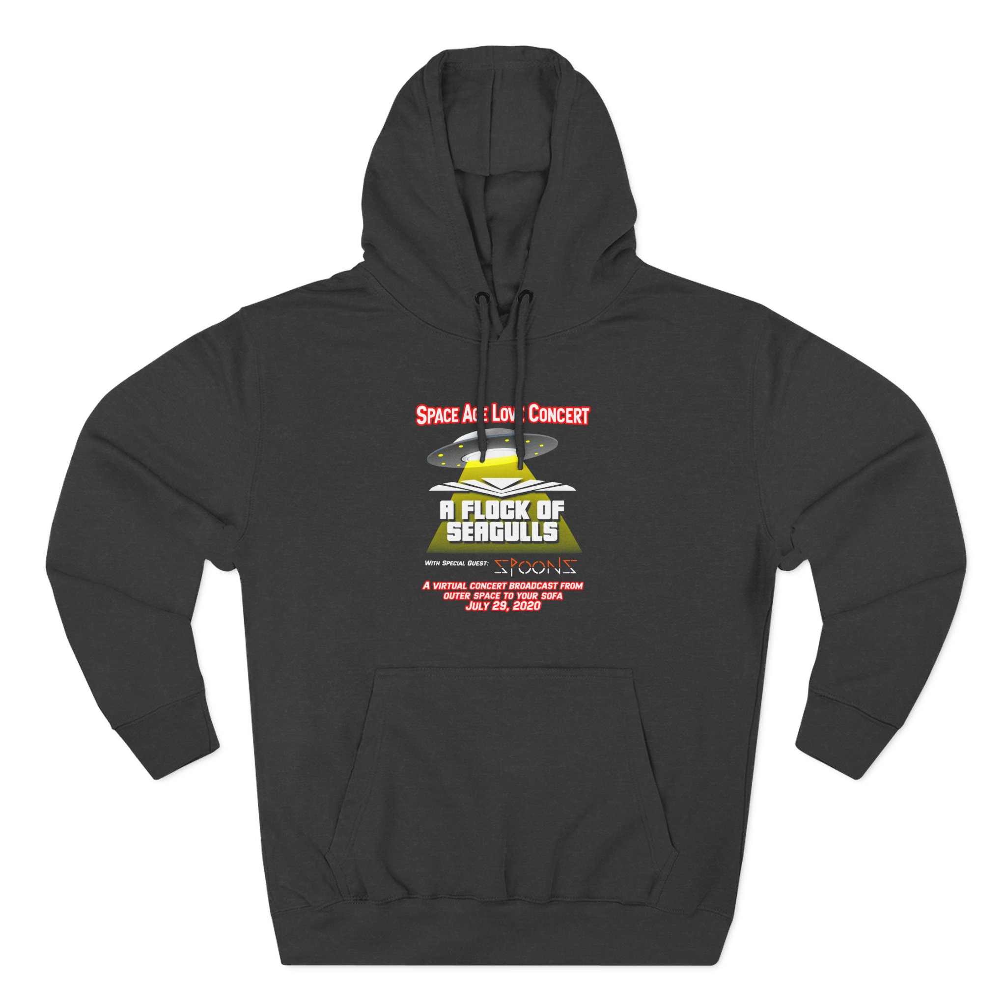 A Flock of Seagulls Space Age Love Concert Three-Panel Fleece Hoodie - Image 3