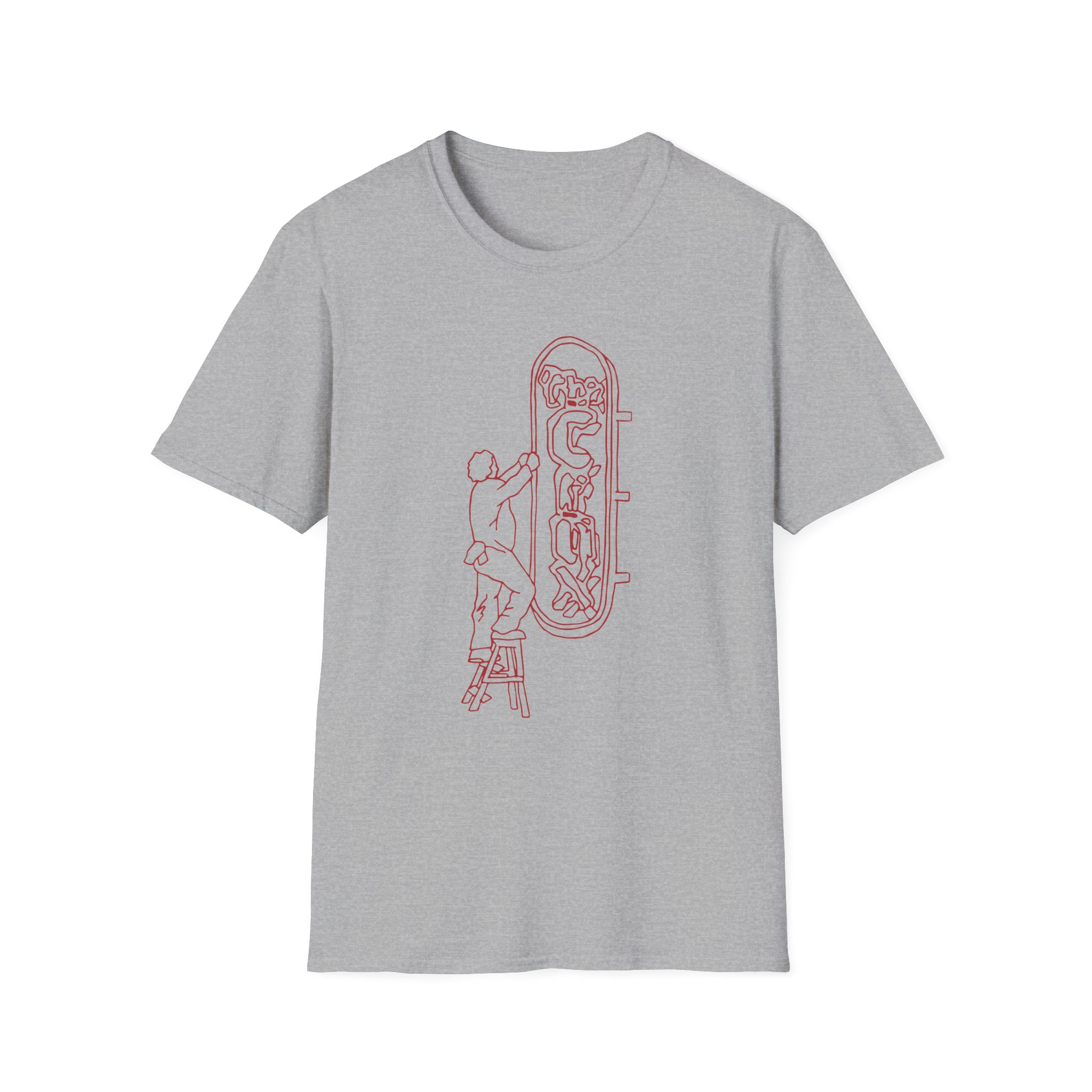 Djo The Crux Sign Ringer Unisex Softstyle T-Shirt - Image 7
