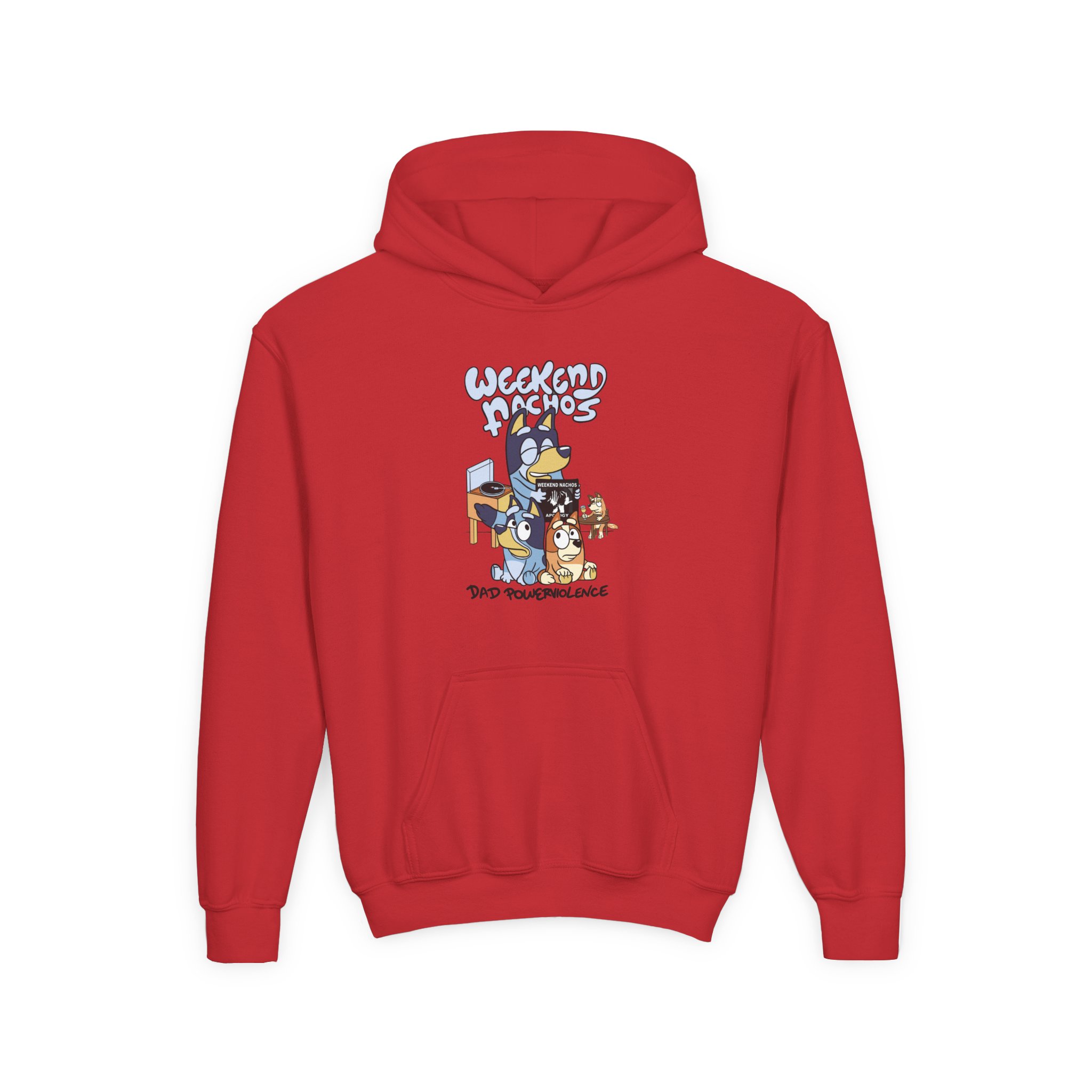 Youth Weekend Nachos Heavy Blend Hooded Sweatshirt - Image 13