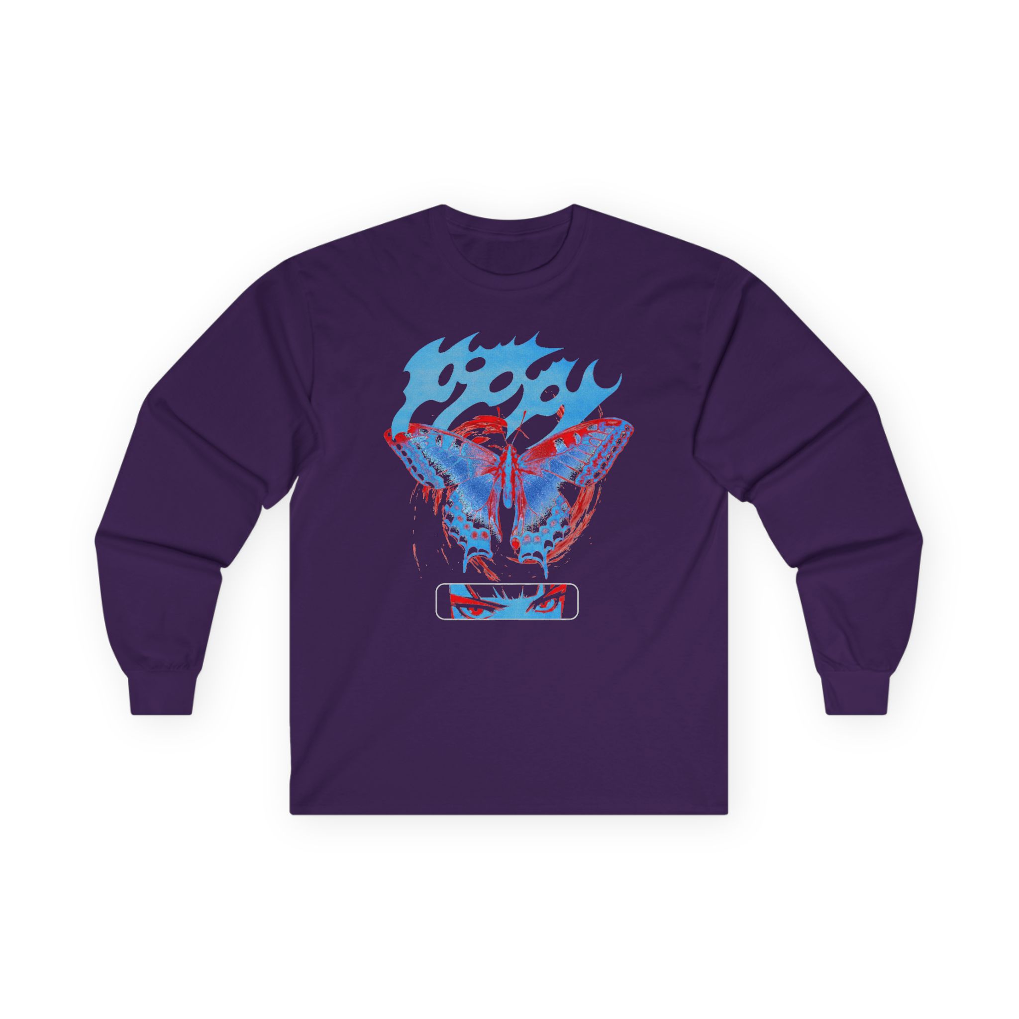 Poppy V.A.N Butterfly Unisex Ultra Cotton Long Sleeve Tee - Image 9