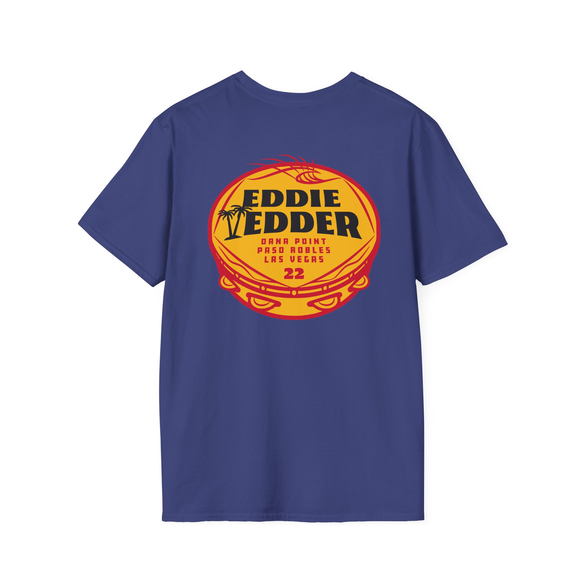 Eddie Vedder Tambourine Unisex Softstyle T-Shirt - Image 10