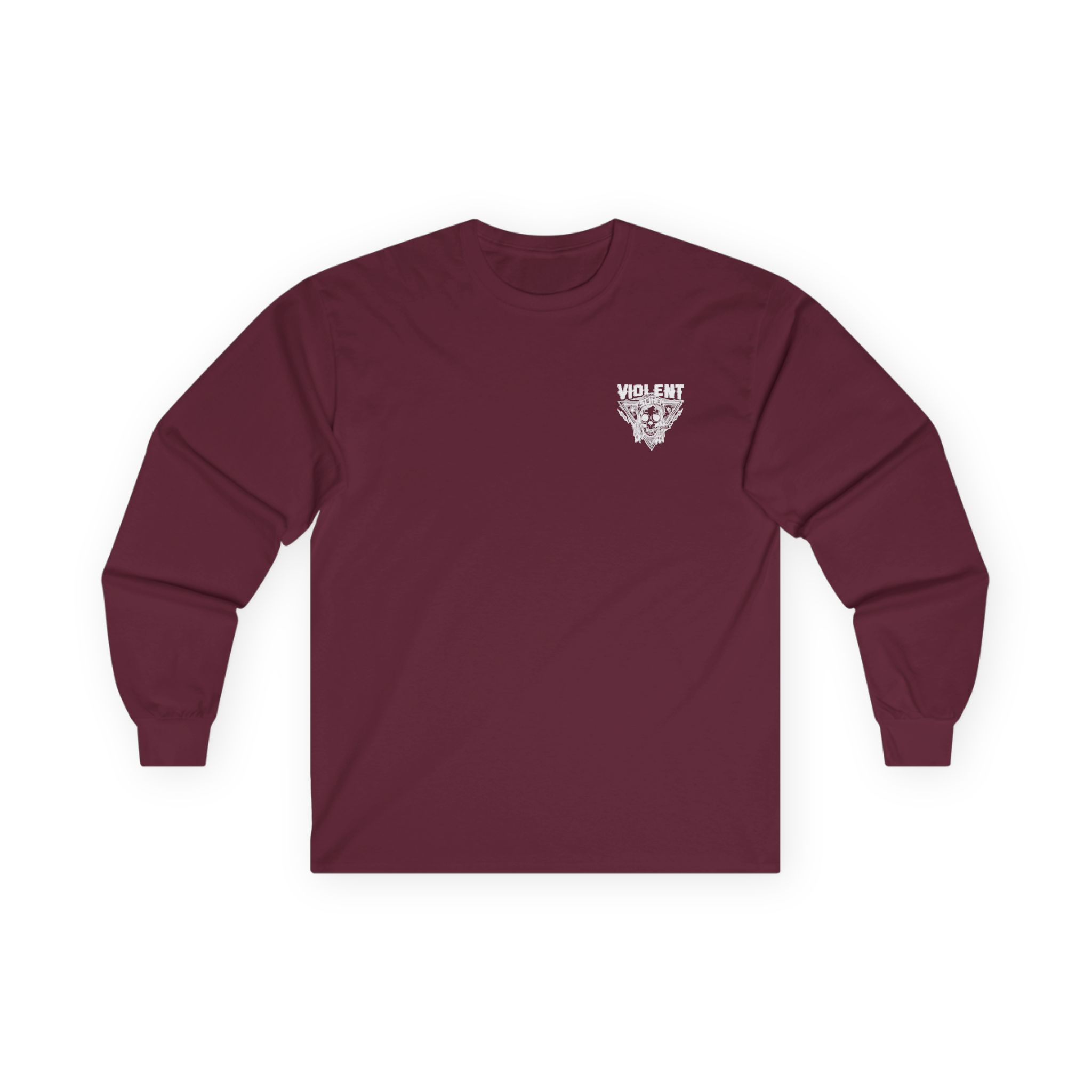 Violent Soho Blazin Skull Unisex Ultra Cotton Long Sleeve Tee - Image 3