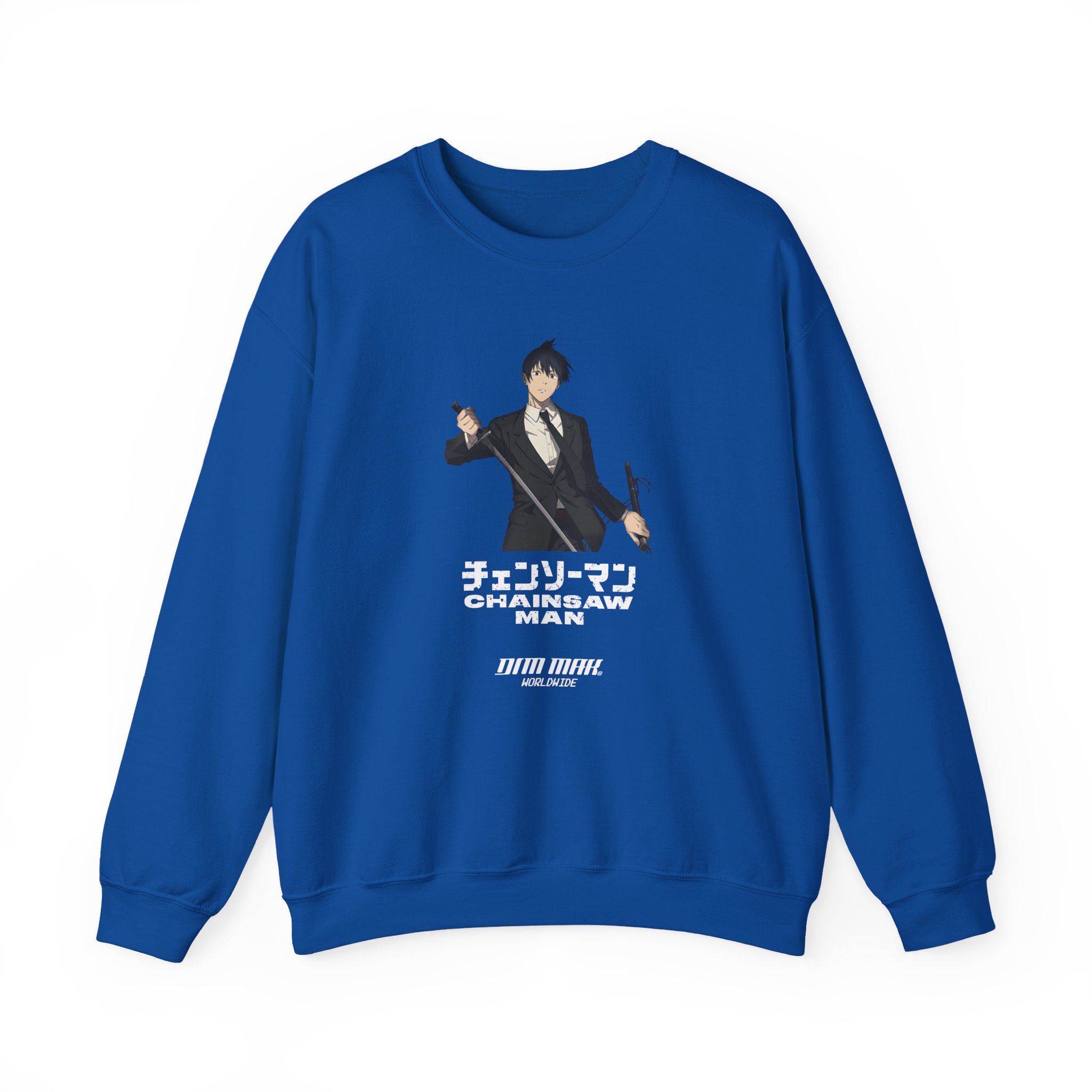 Chainsaw Man X Dim Mak Aki Unisex Heavy Blend™ Crewneck Sweatshirt - Image 11