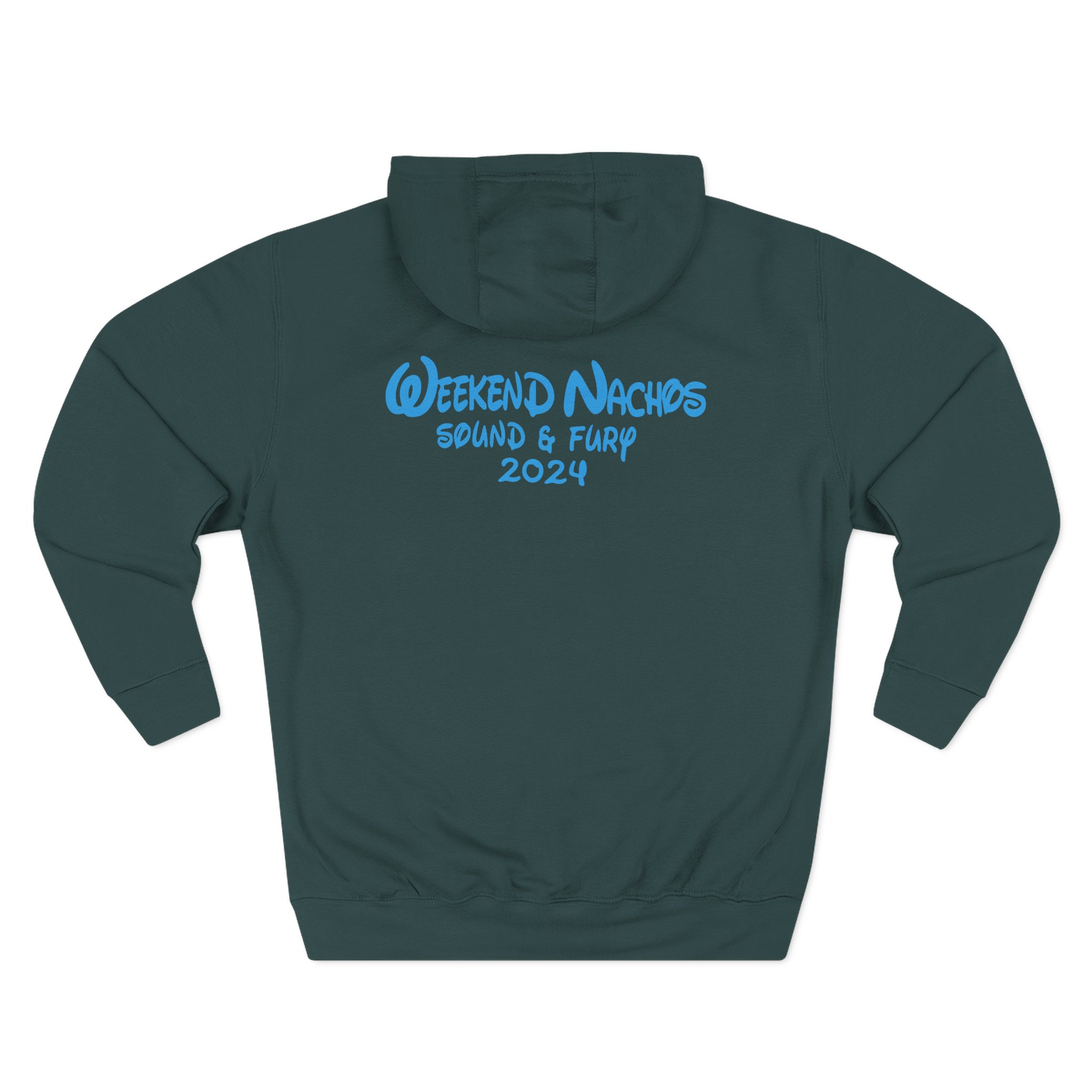 Weekend Nachos Sound and Fury Three-Panel Fleece Hoodie - Image 8