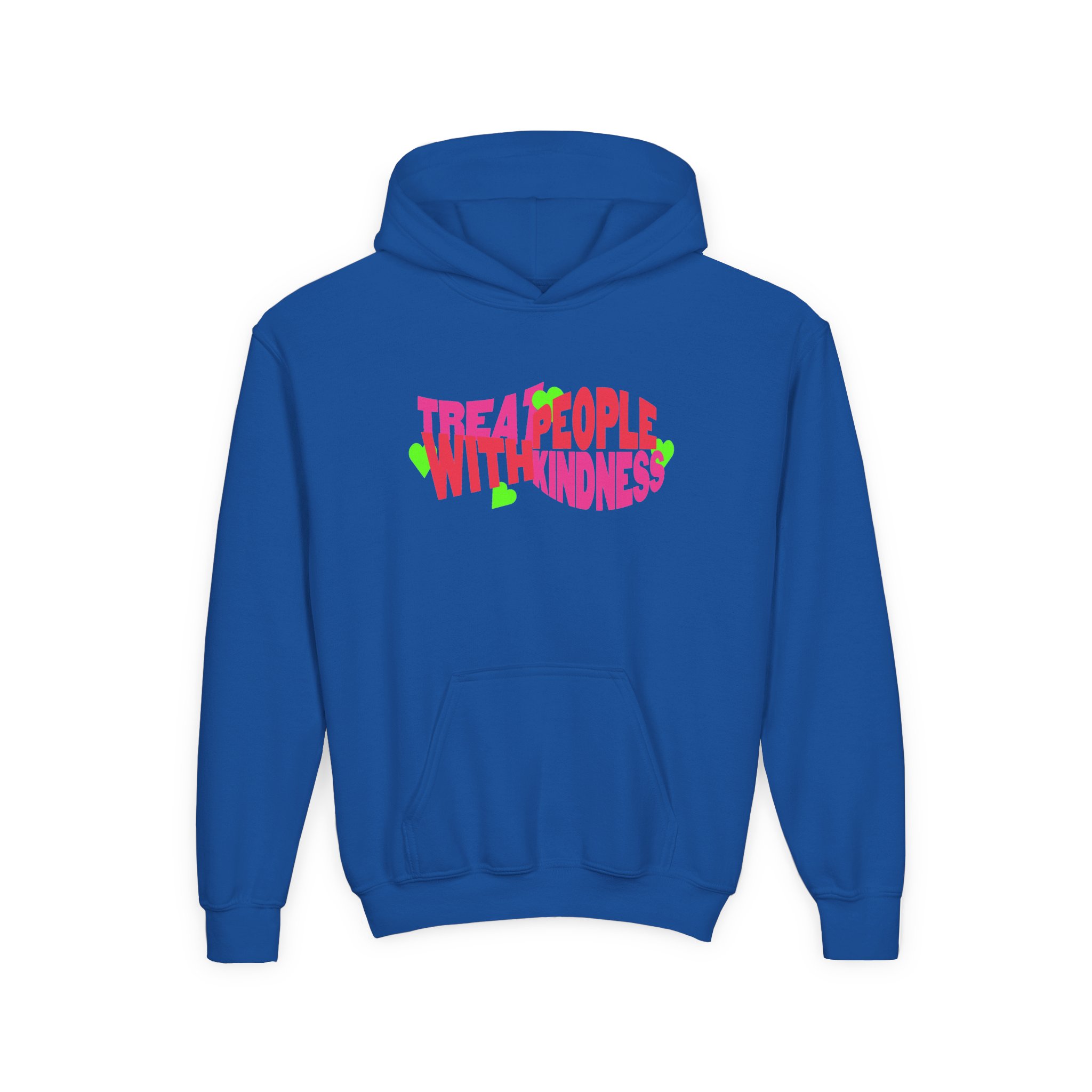 Love on Tour Treat People With Kindness Youth Heavy Blend Hooded Sweatshirt - Image 5