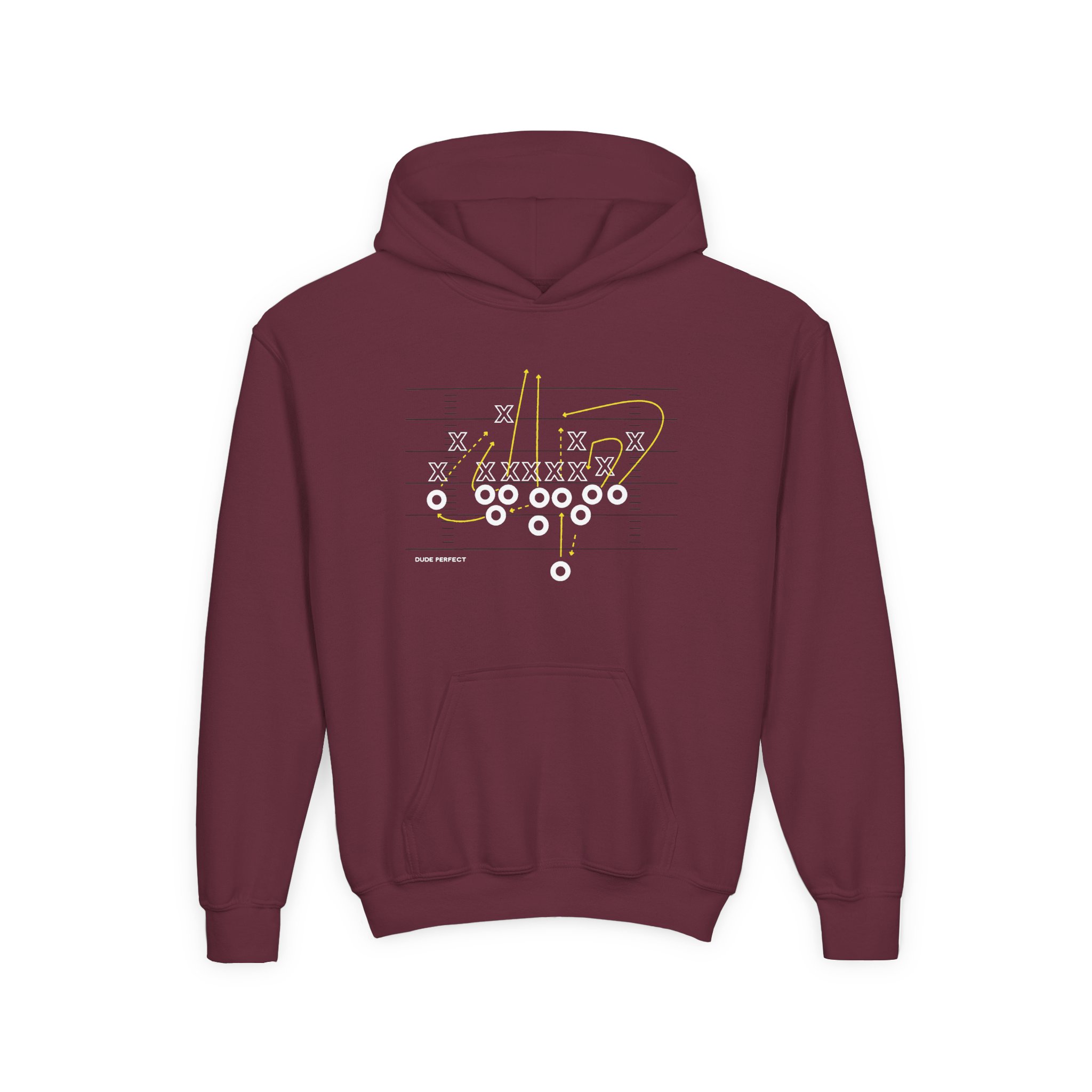 Dude Perfect Making Plays Youth Heavy Blend Hooded Sweatshirt - Image 5