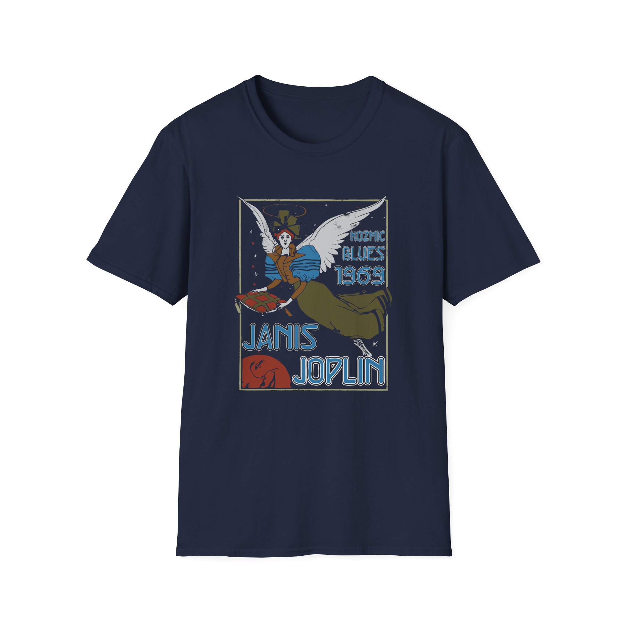 Janis Joplin Kozmic Blues 1969 Unisex Softstyle T-shirt - Image 5