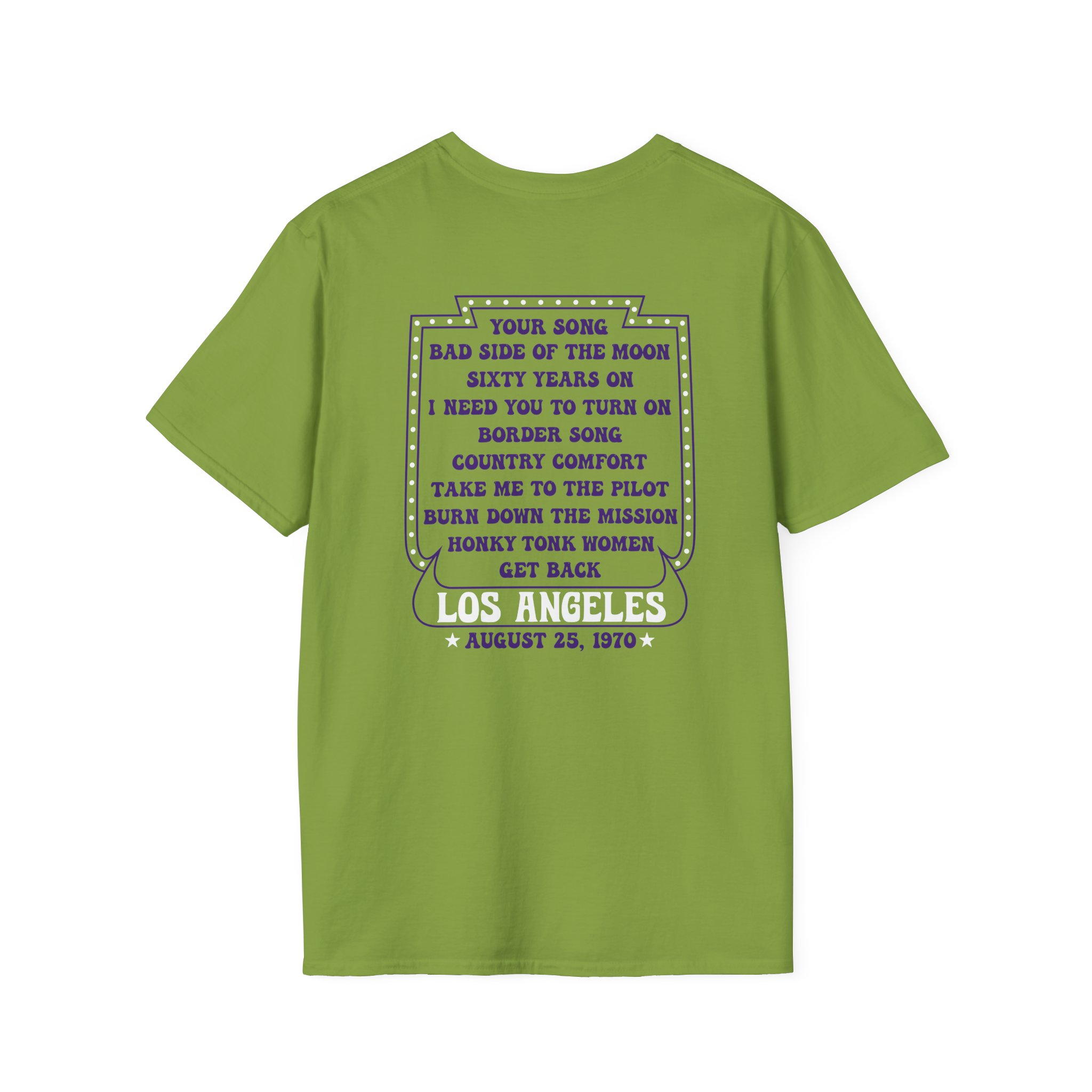Ej Farewell La 1970 Dateback Unisex Softstyle T-Shirt - Image 4