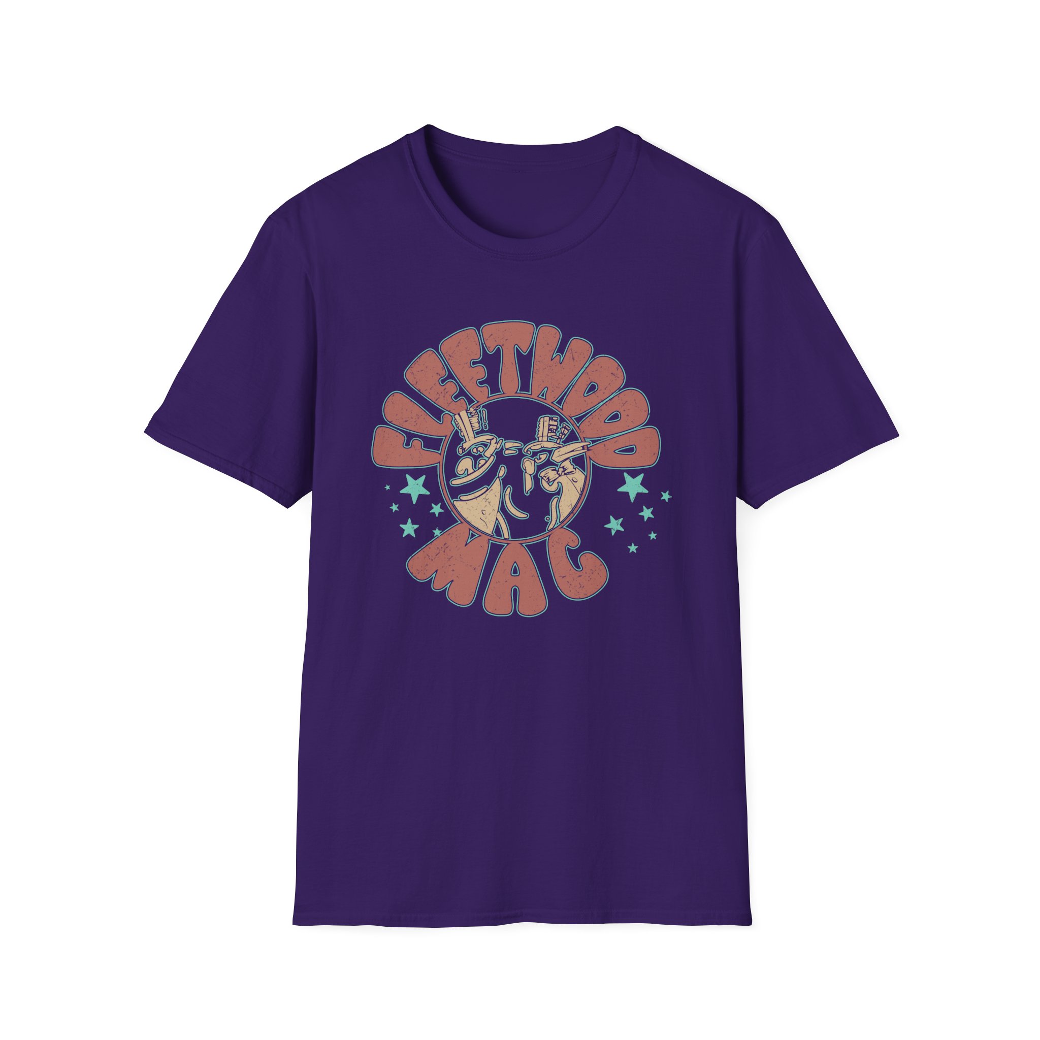 Fleetwood Mac Stars & Penguins Unisex Softstyle T-Shirt - Image 7