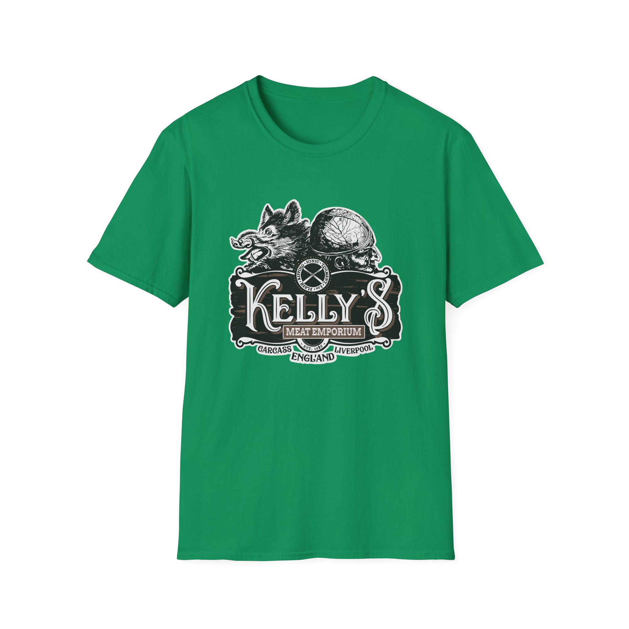 Carcass Kelly's Meat Emporium Unisex Softstyle T-Shirt