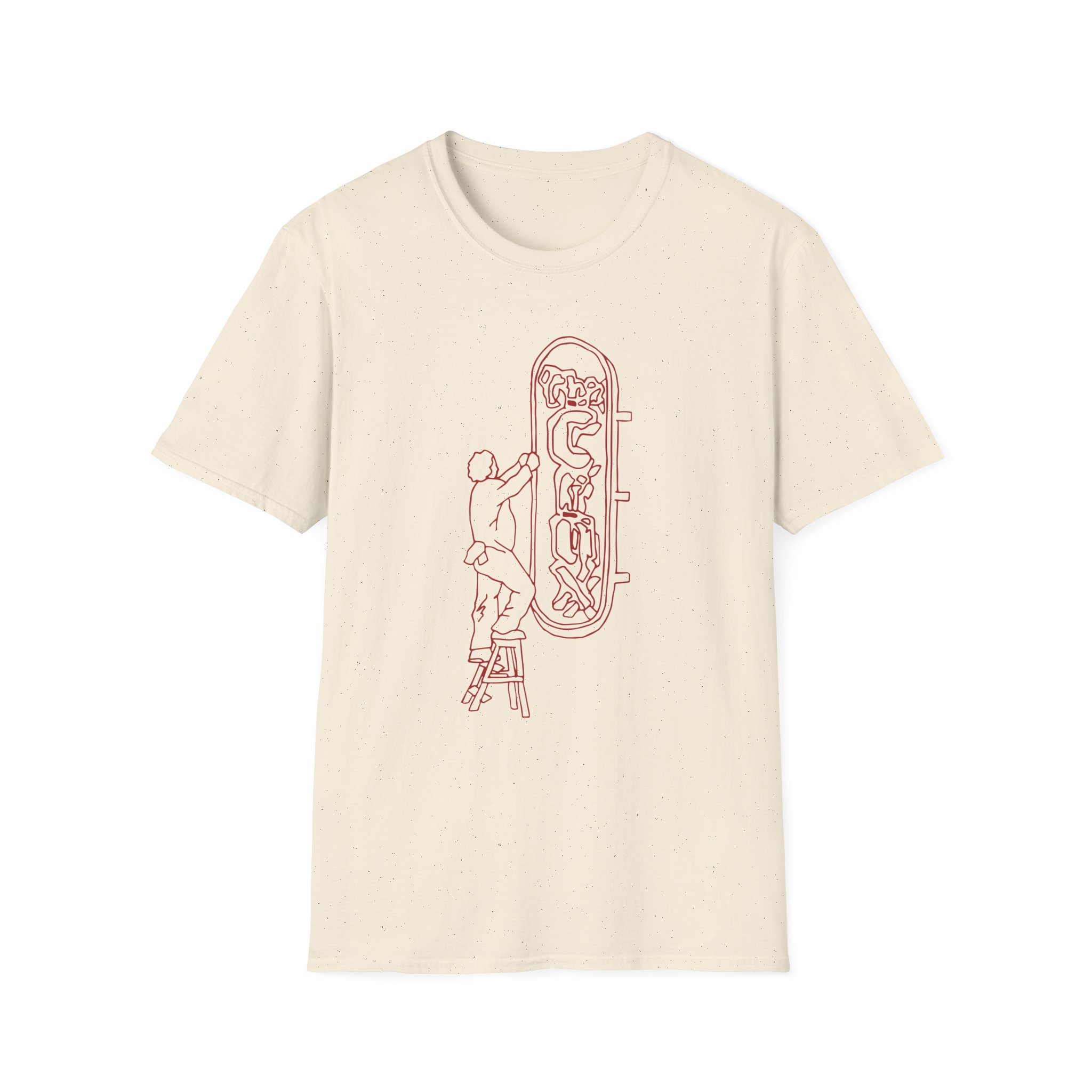 Djo The Crux Sign Ringer Unisex Softstyle T-Shirt - Image 9