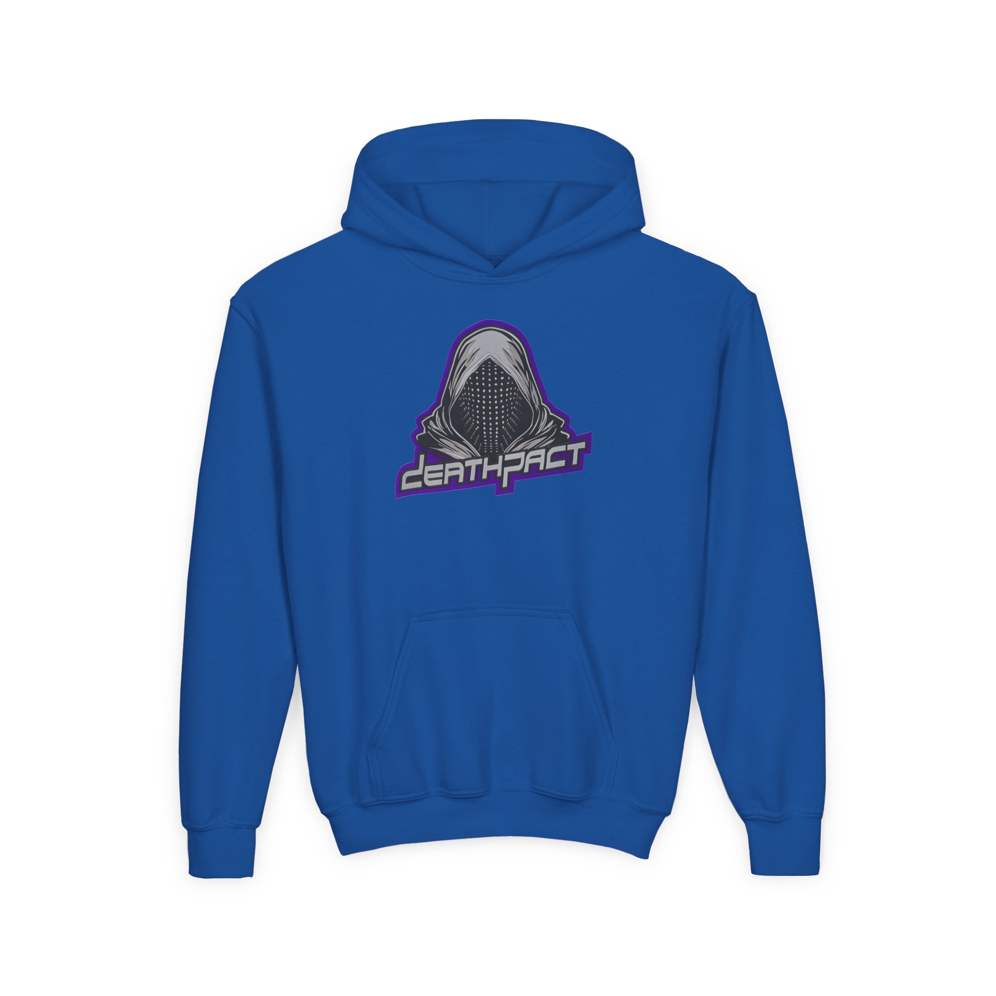 Deathpact From Darkness xx Comes Light Youth Heavy Blend Hooded Sweatshirt - Image 9
