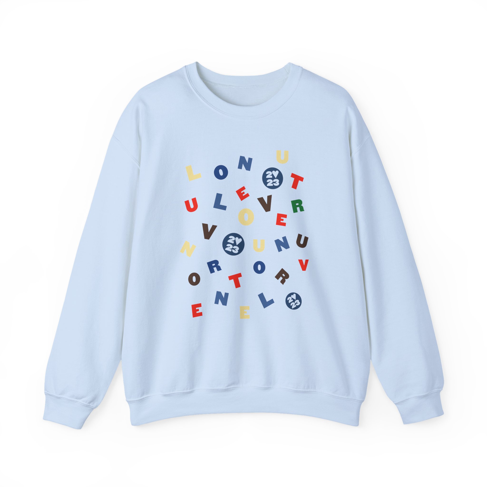 Love on Tour Letras Unisex Heavy Blend™ Crewneck Sweatshirt - Image 5