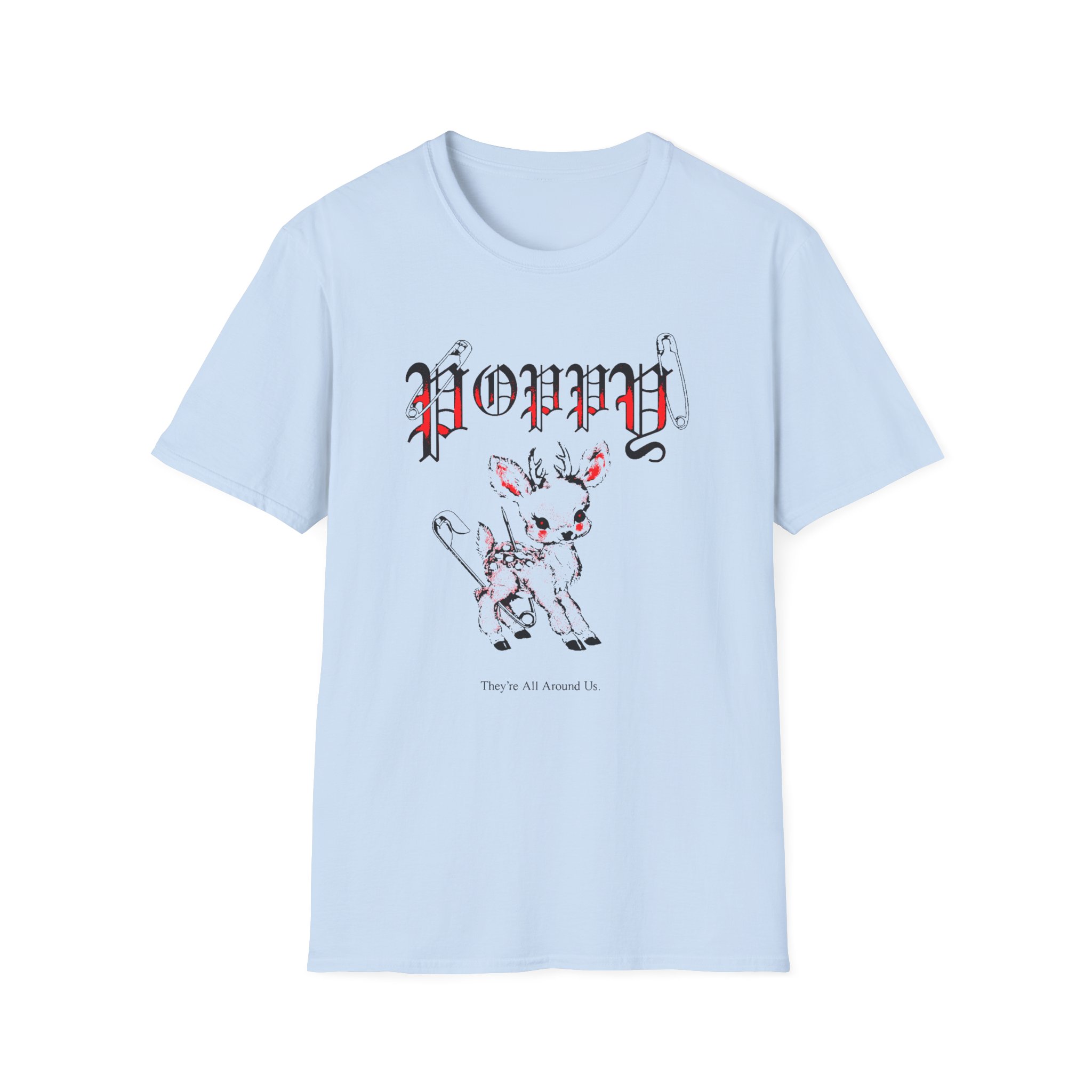 Poppy Deer Unisex Softstyle T-Shirt - Image 15