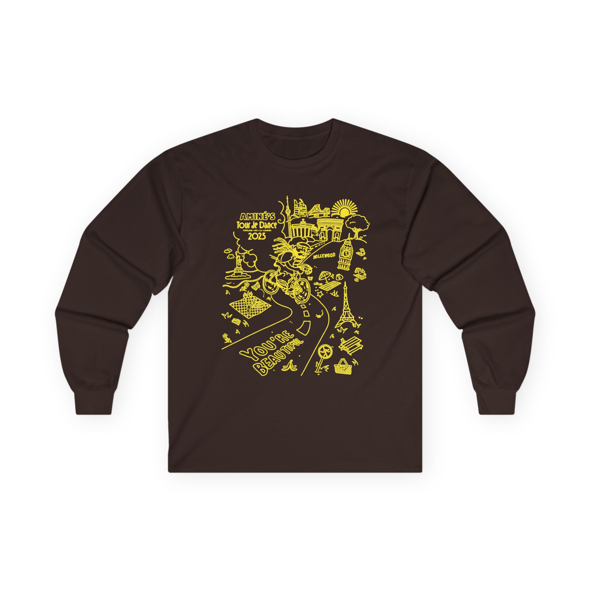 Aminé You're Beautiful Tour Unisex Ultra Cotton Long Sleeve Tee - Image 5