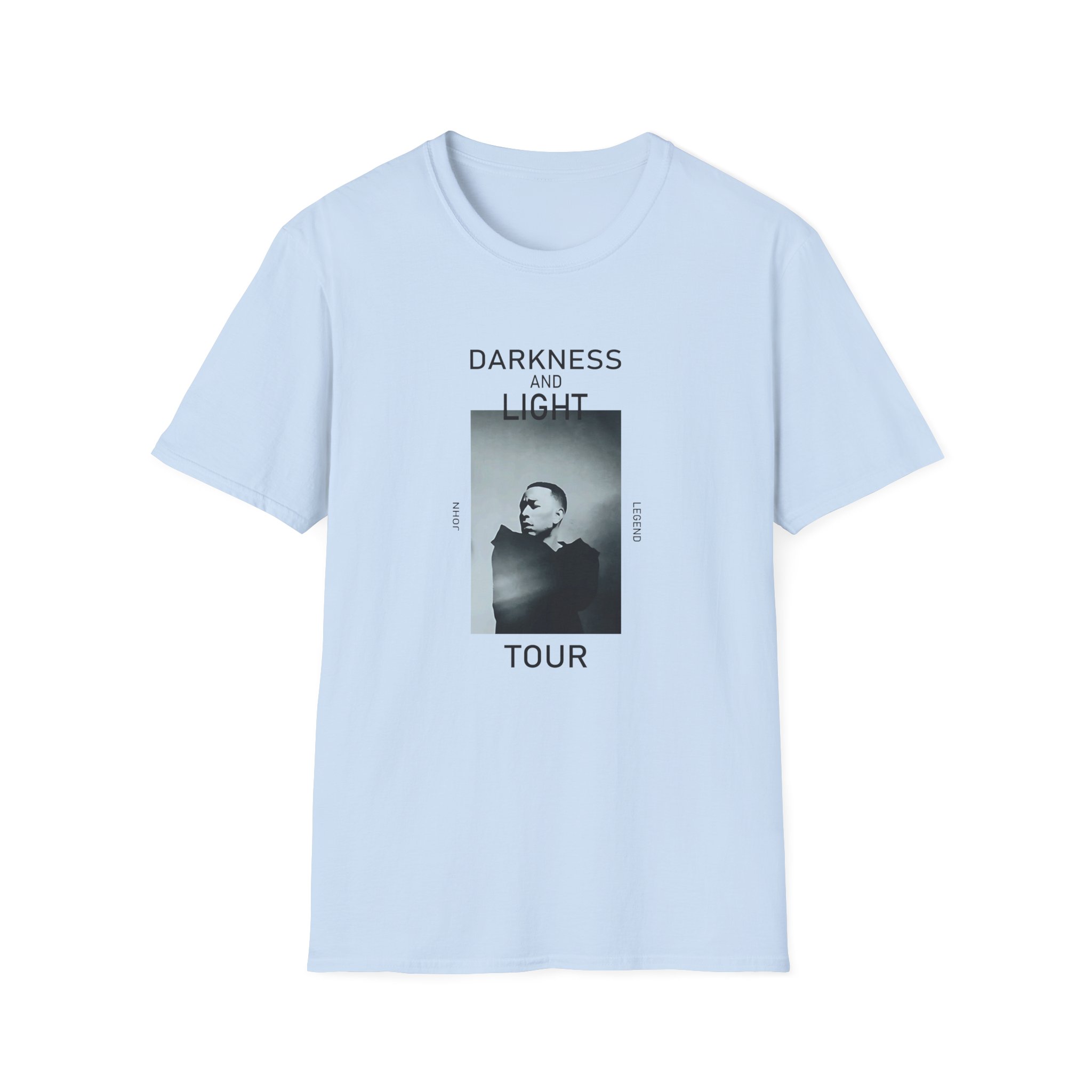 John Legend Darkness Portrait Unisex Softstyle T-Shirt - Image 23