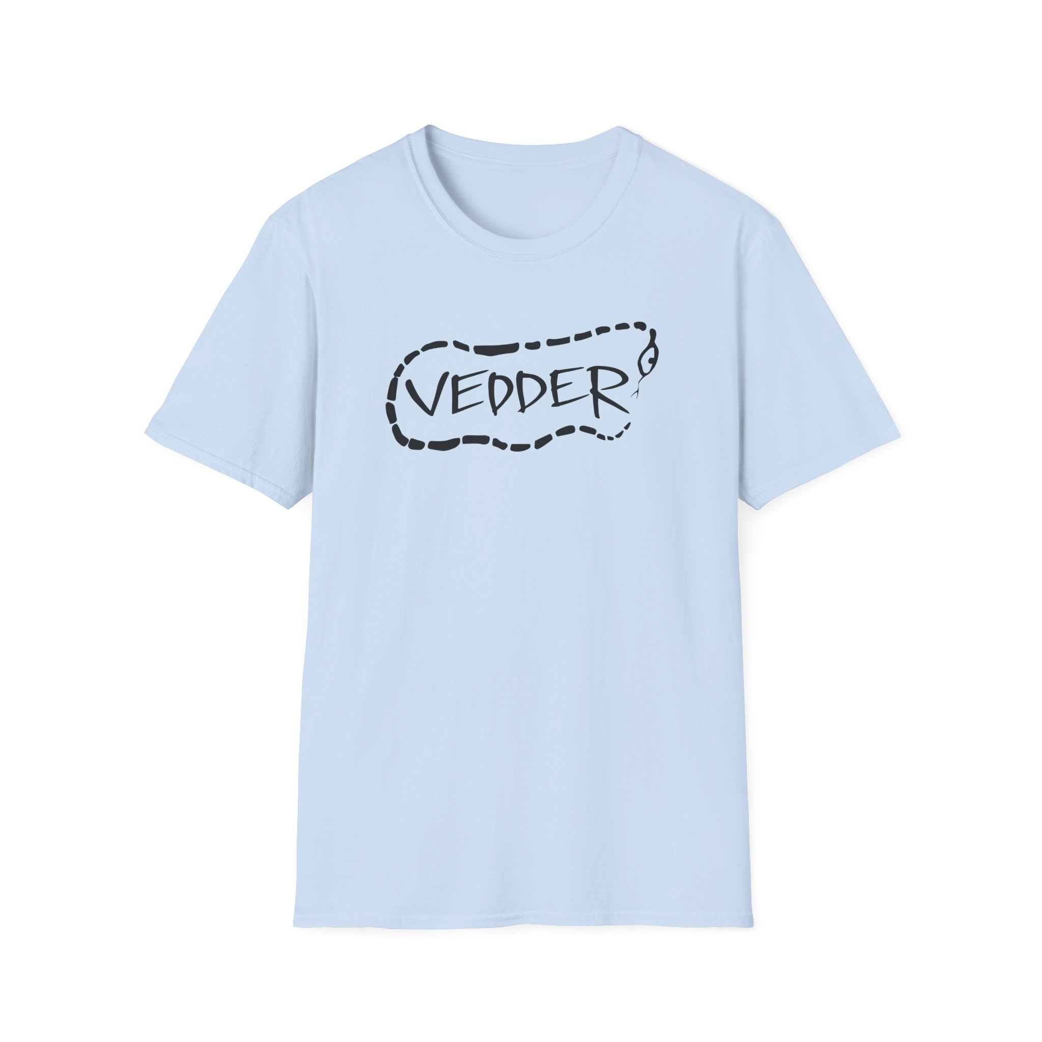 Eddie Vedder Stencil Snake Unisex Softstyle T-Shirt - Image 17