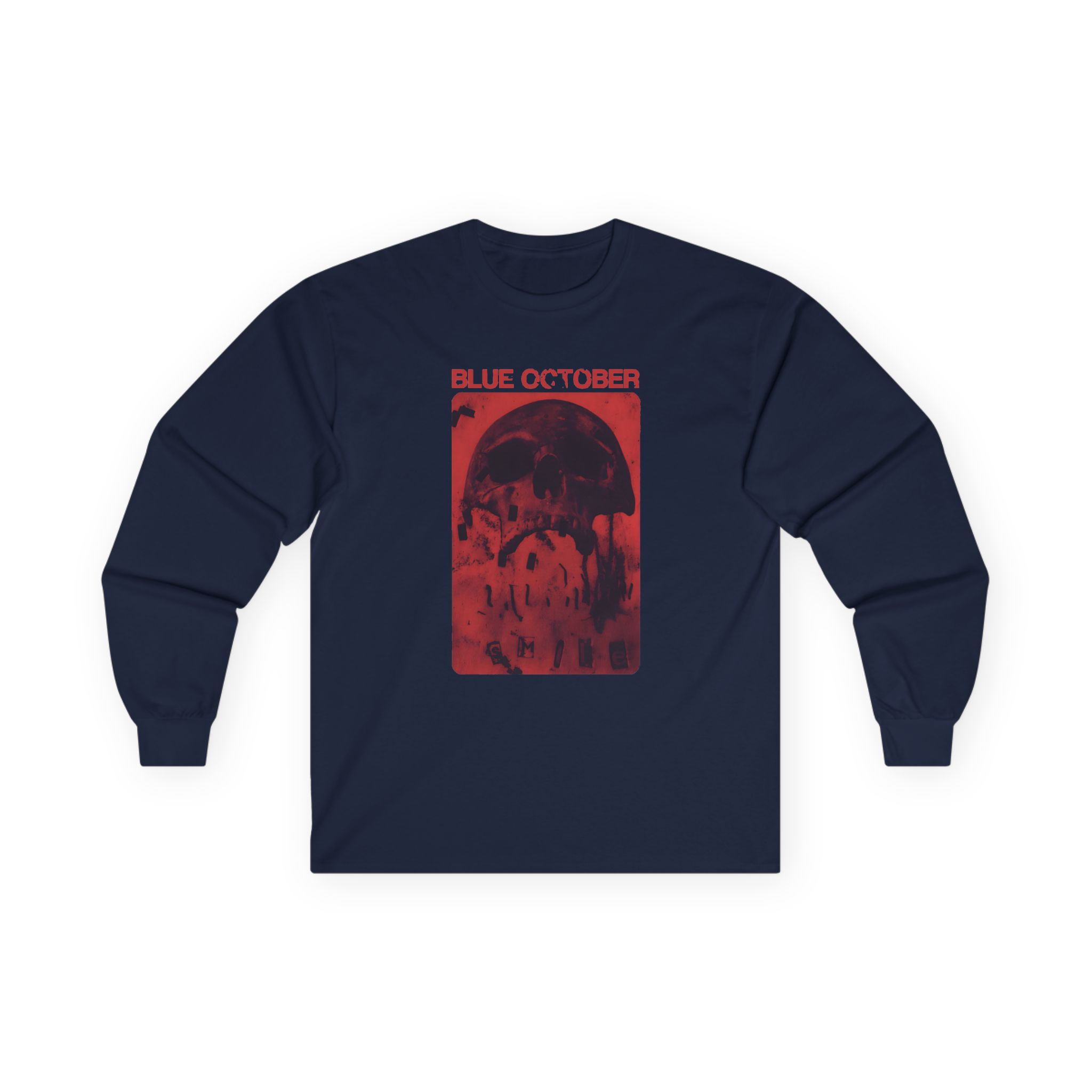 Blue October Skull Smile Unisex Ultra Cotton Long Sleeve Tee - Image 5