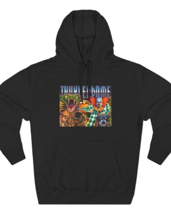 Thunderdome Hardcore Will Never Die Three-panel Fleece Hoodie