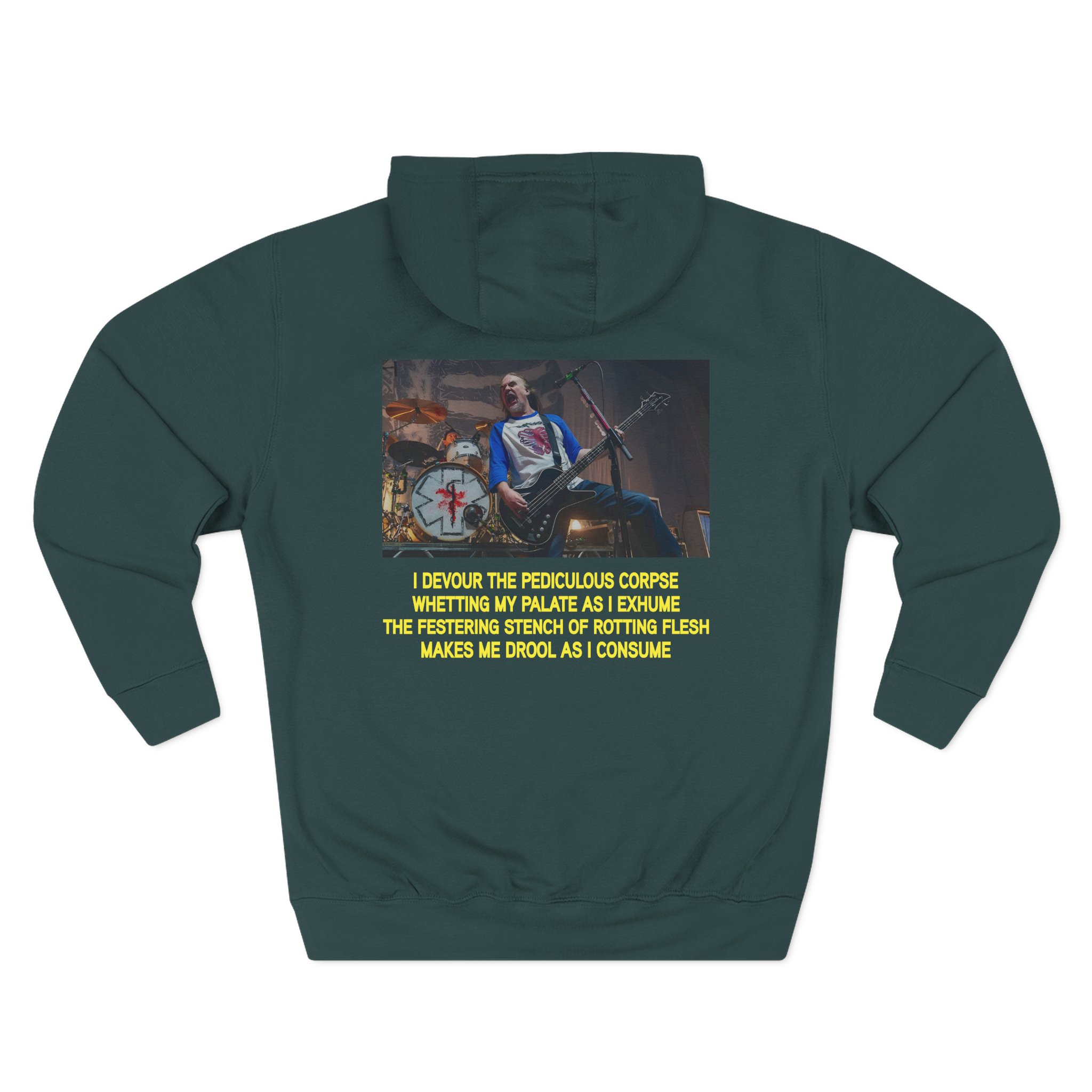 Carcass UKDM Three-Panel Fleece Hoodie - Image 8