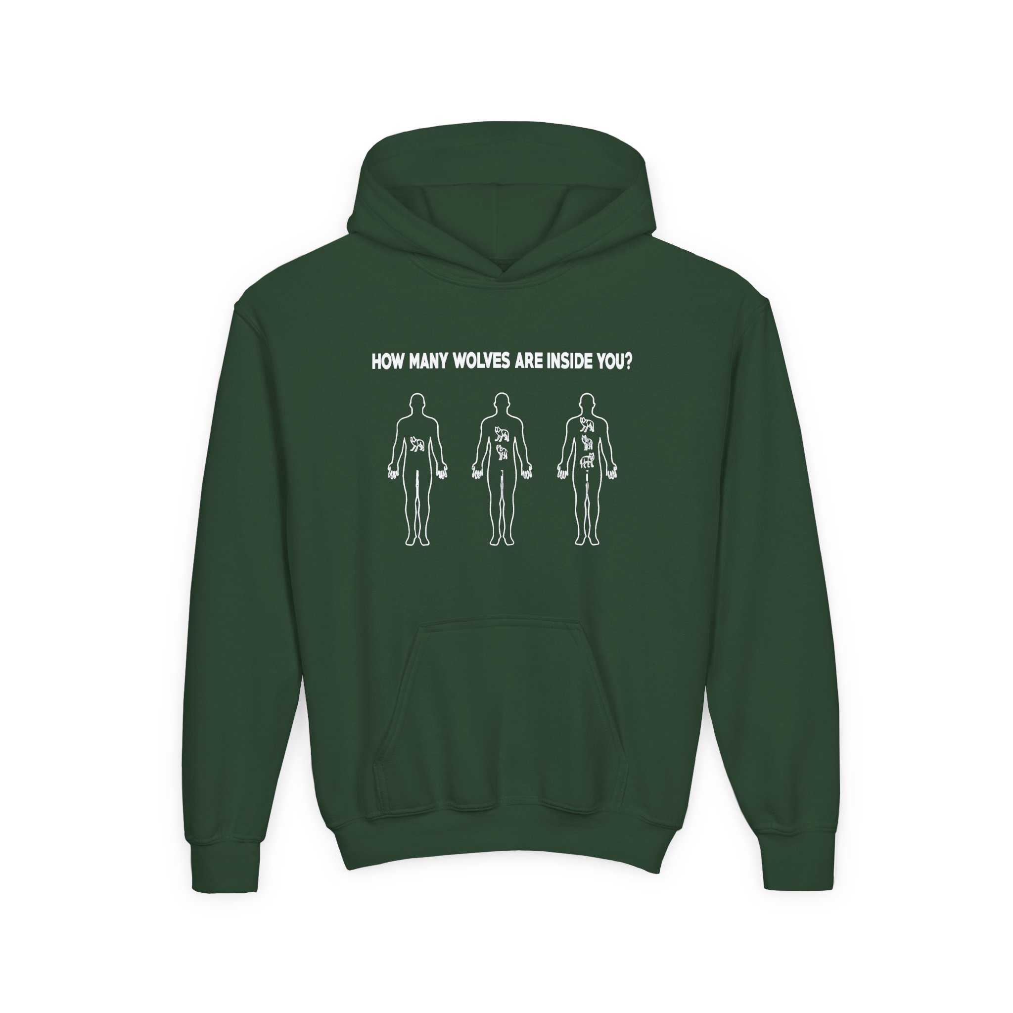 Caroline Polachek How Many Wolves Youth Heavy Blend Hooded Sweatshirt - Image 5