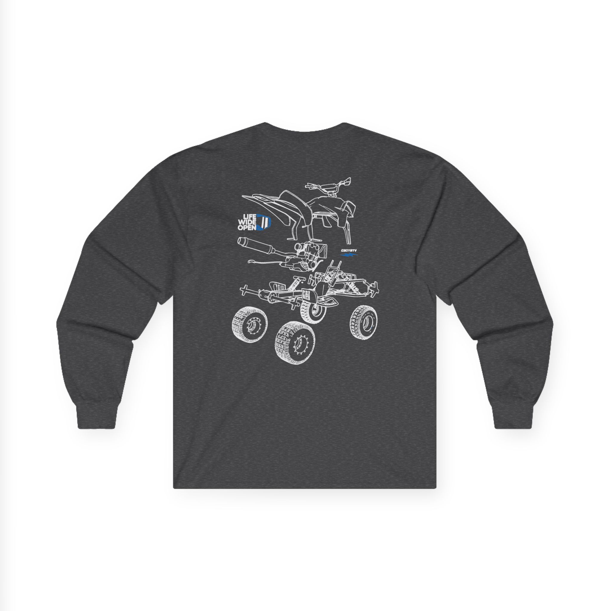 Cboystv Quad Blowup Unisex Ultra Cotton Long Sleeve Tee - Image 10