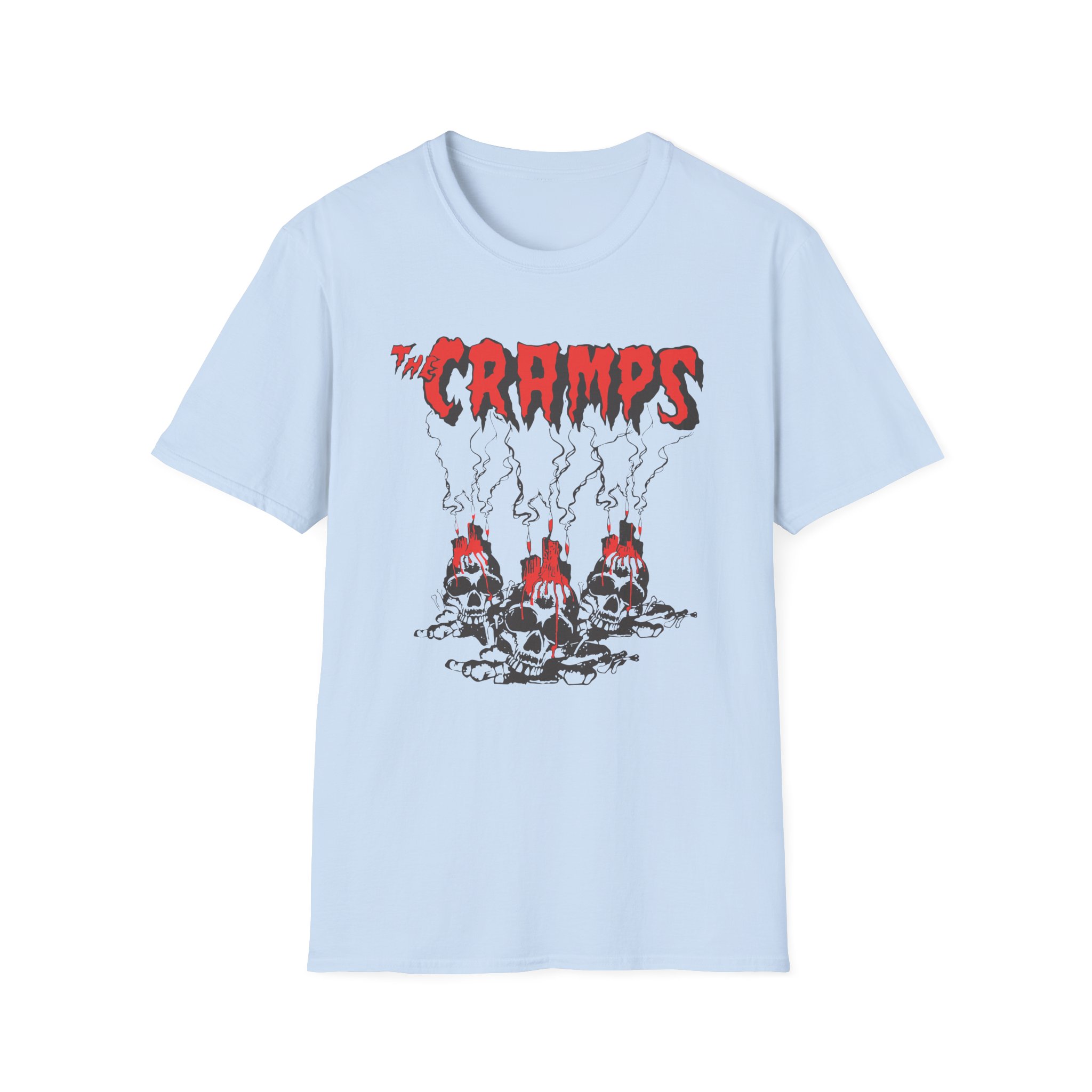 The Cramps Voodoo Skulls Unisex Softstyle T-Shirt - Image 15