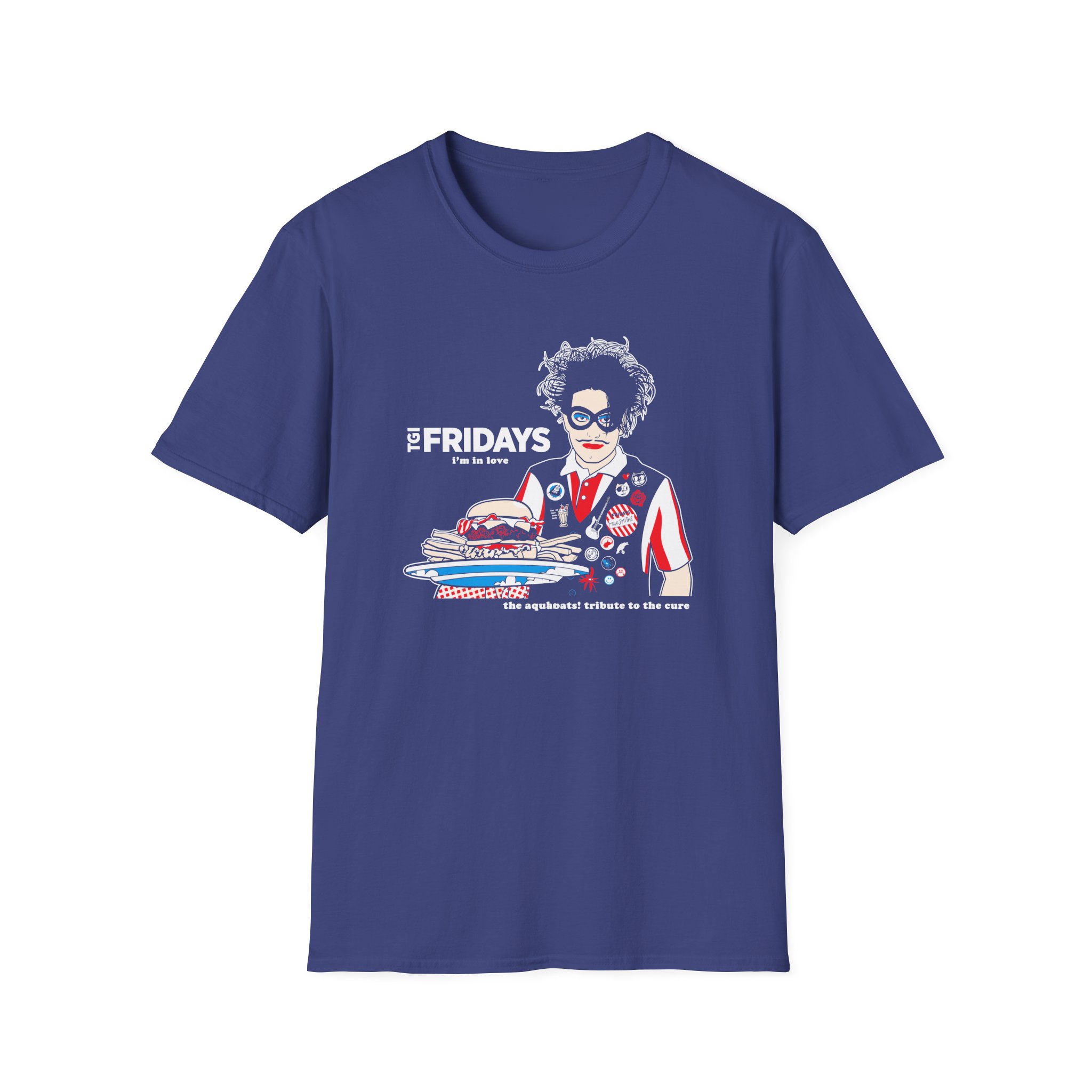 The Aquabats! TGI Fridays I’m In Love Tribute To The Cure Unisex Softstyle T-Shirt - Image 11
