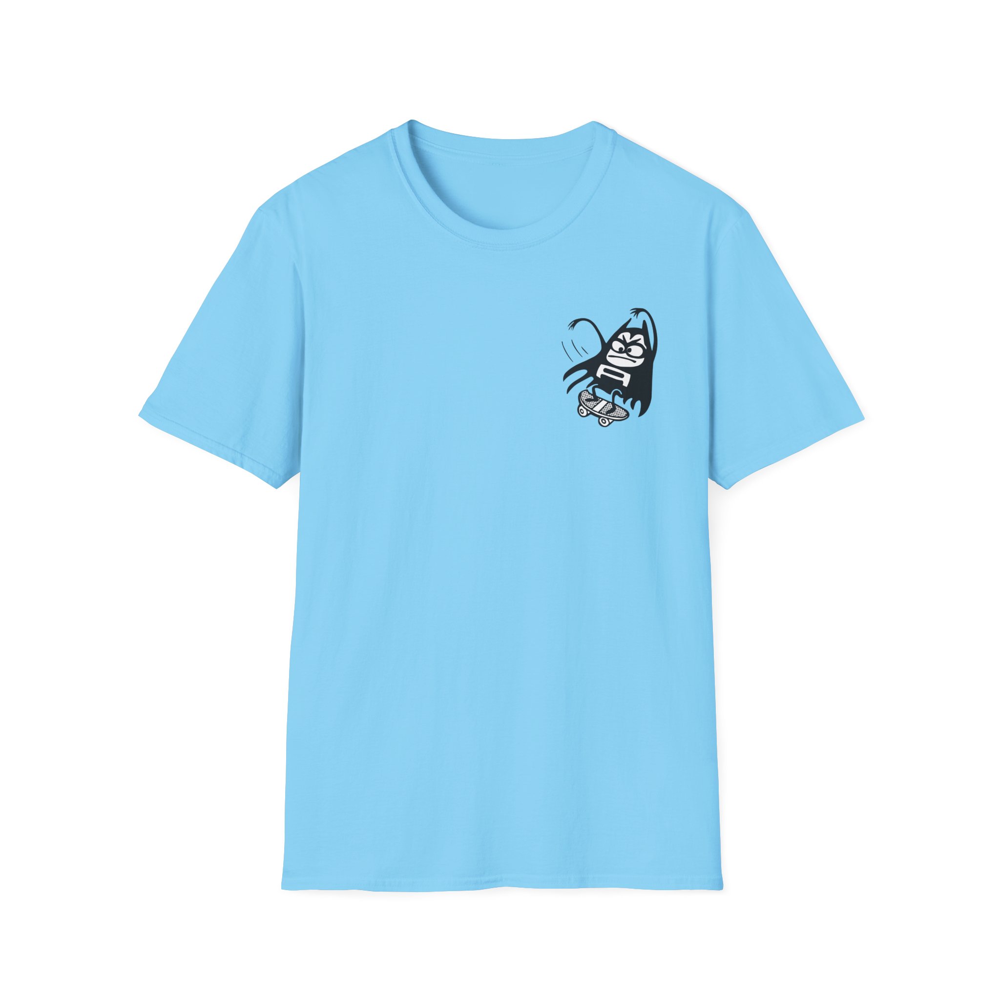 The Aquabats Lil Bat Skateboard Unisex Softstyle T-Shirt - Image 11