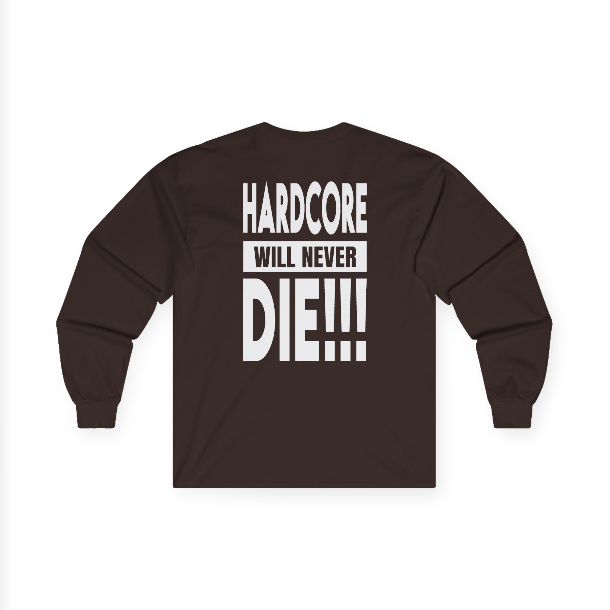 Thunderdome Hardcore Will Never Die Unisex Ultra Cotton Long Sleeve Tee - Image 4
