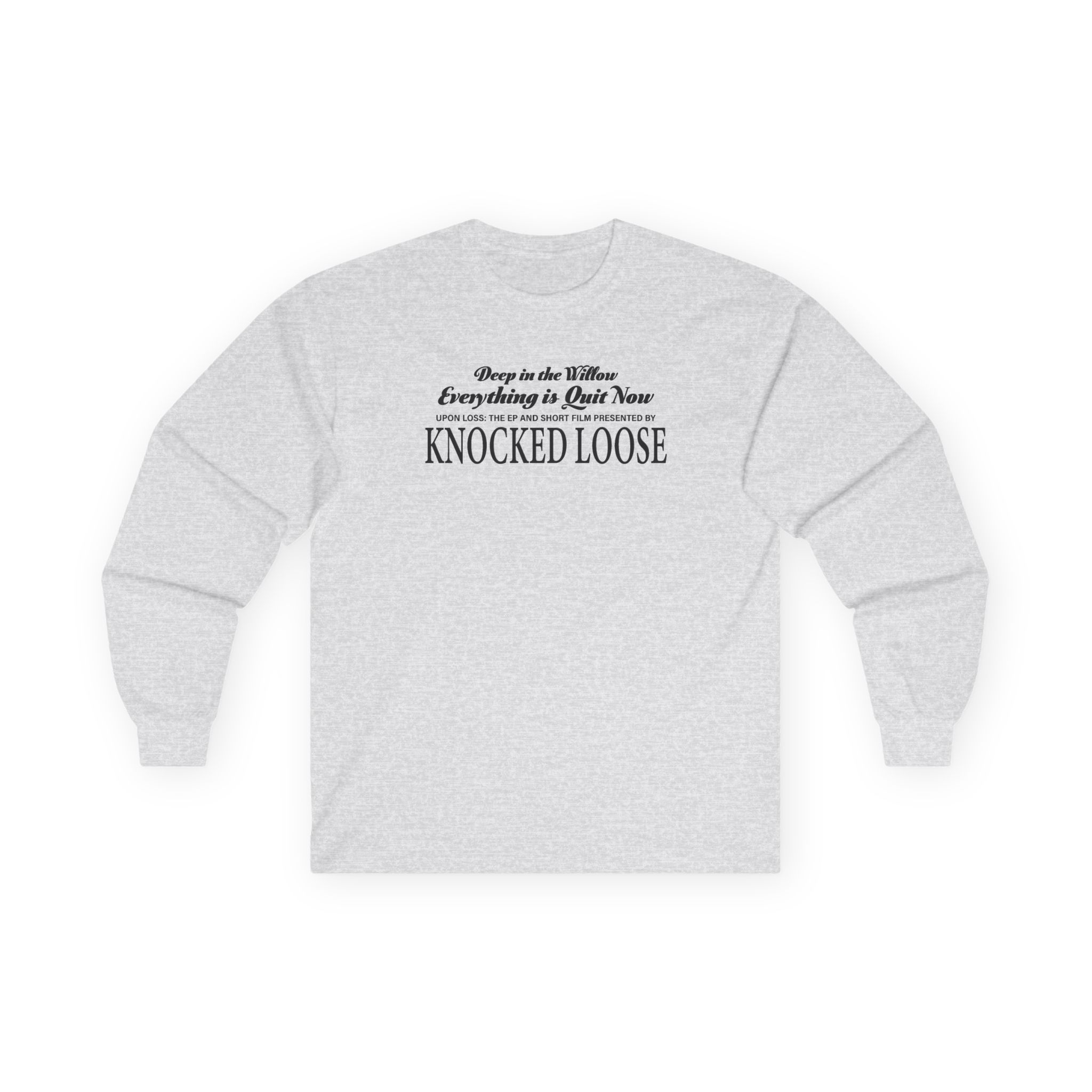 Knocked Loose Quiet Now Unisex Ultra Cotton Long Sleeve Tee - Image 3