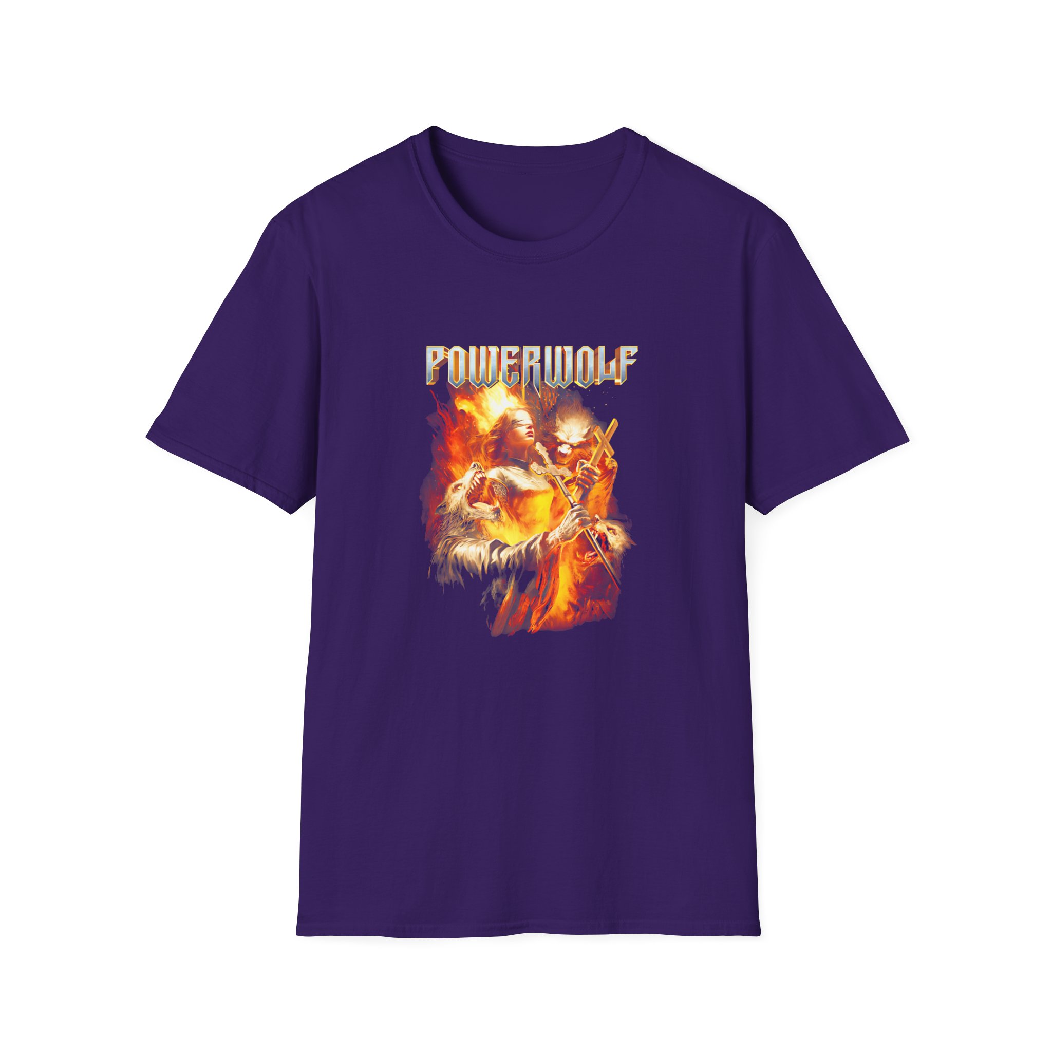 Powerwolf Joan of Arc Unisex Softstyle T-Shirt - Image 9