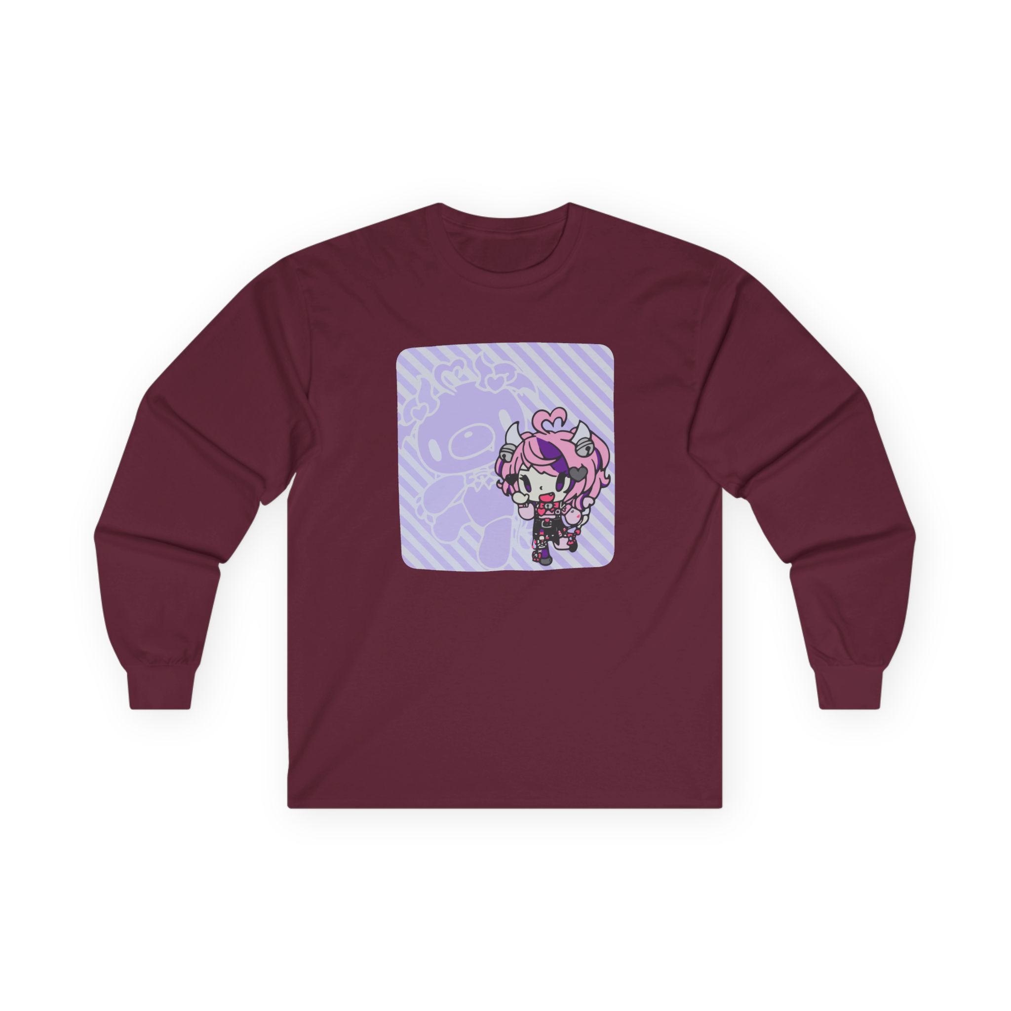 Ironmouse X Gloomy Bear Unisex Ultra Cotton Long Sleeve Tee - Image 3