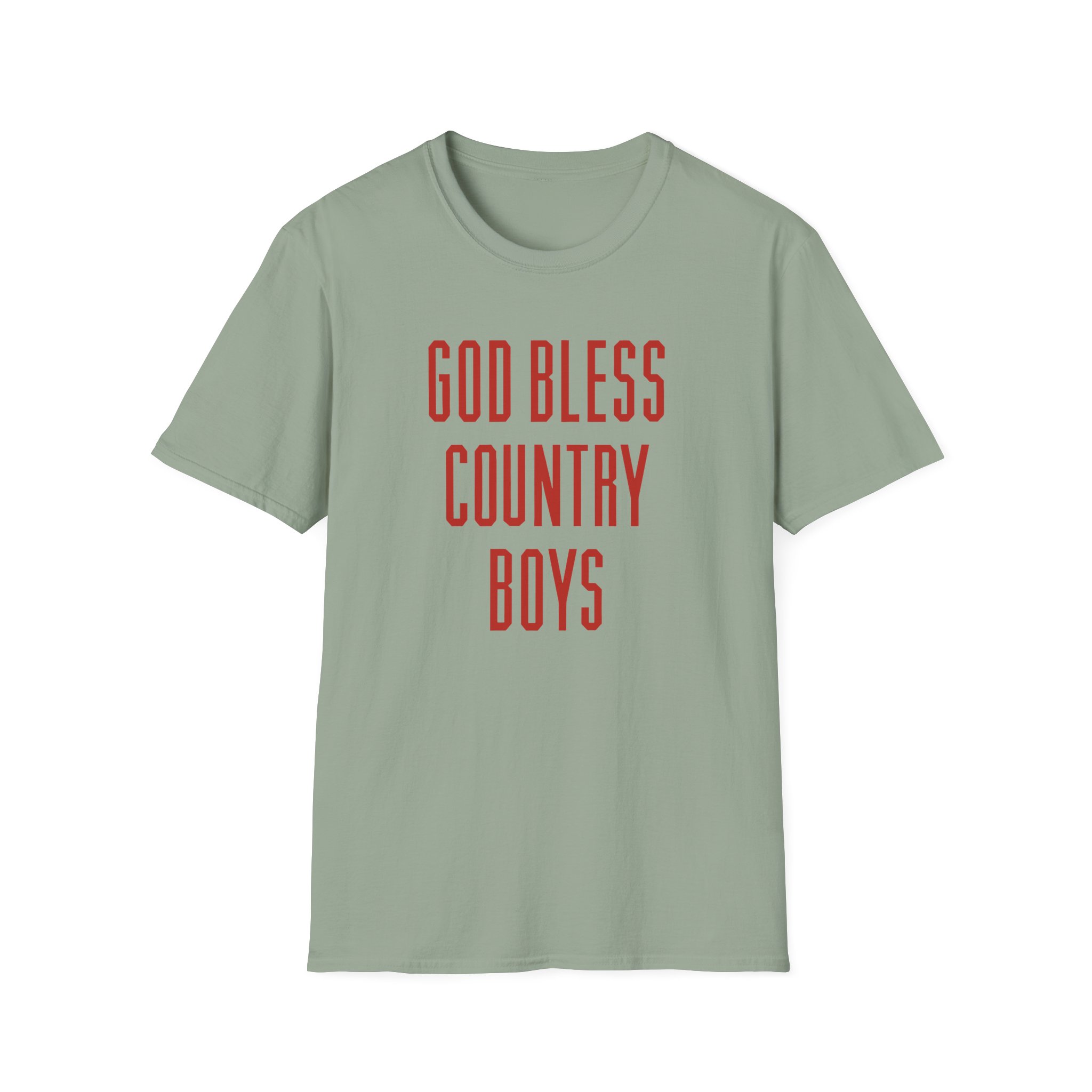 Hd God Bless Country Boys Unisex Softstyle T-Shirt - Image 11