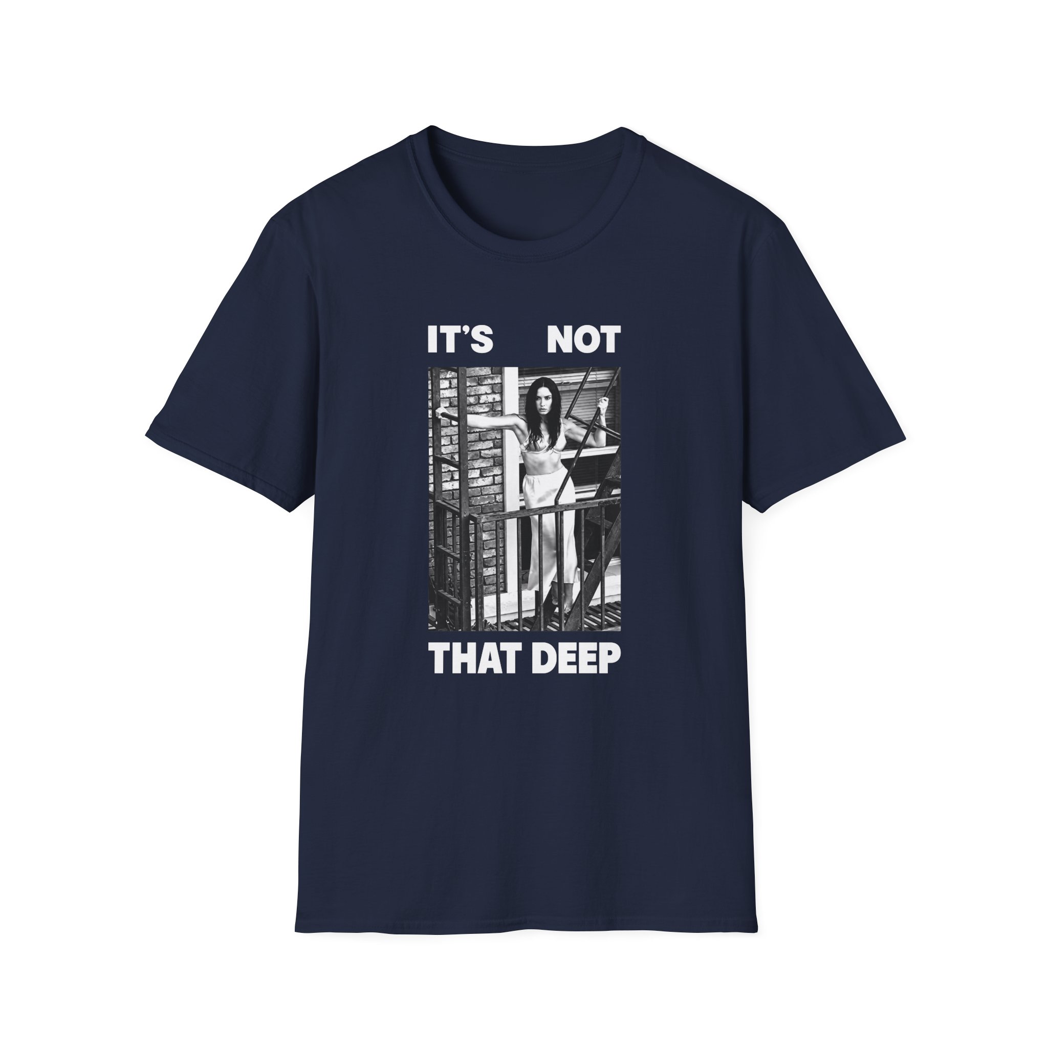 D L It’s Not That Deep Tour Unisex Softstyle T-Shirt - Image 13