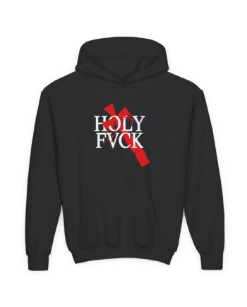D L Bleeding Cross Youth Heavy Blend Hooded Sweatshirt