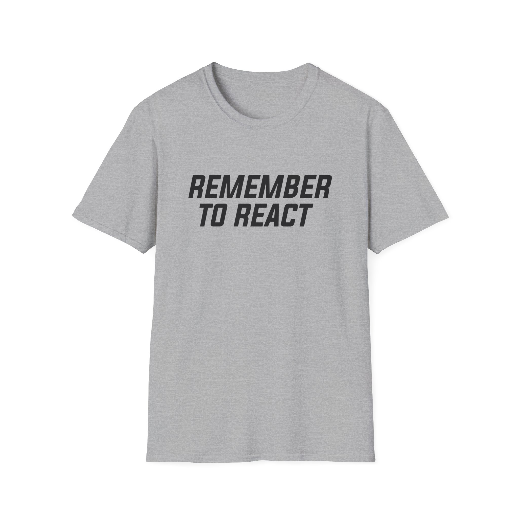 Jenny Holzer Remember to React Unisex Softstyle T-Shirt