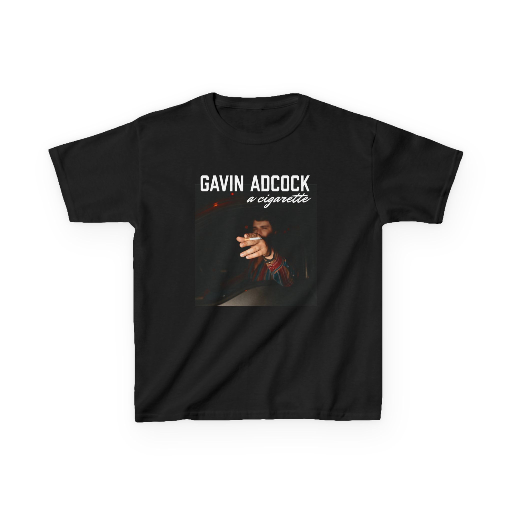 Gavin Adcock a Cigarette Black Photo Kids Heavy Cotton™ Tee
