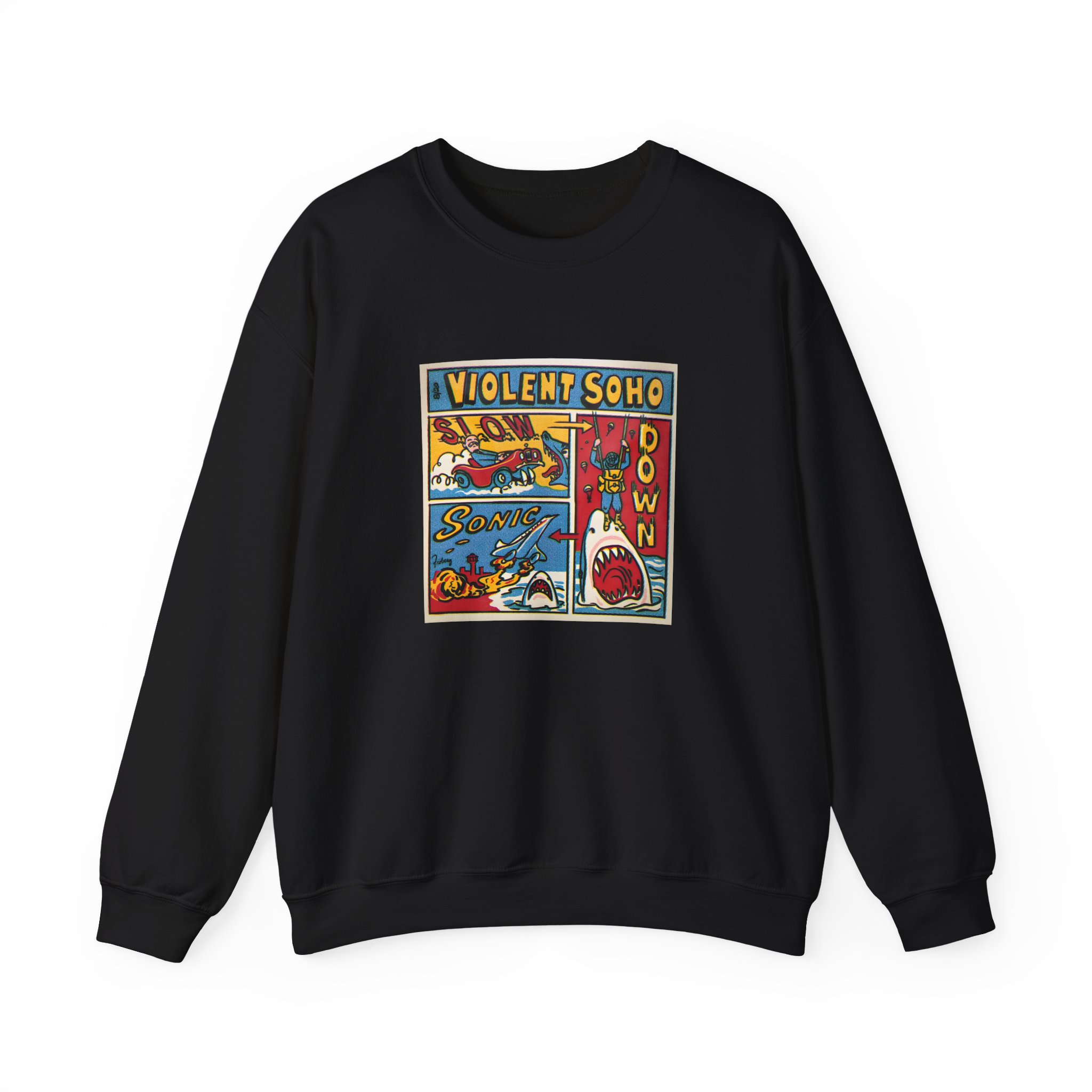 Violent Soho Slow Down Sonic Unisex Heavy Blend™ Crewneck Sweatshirt