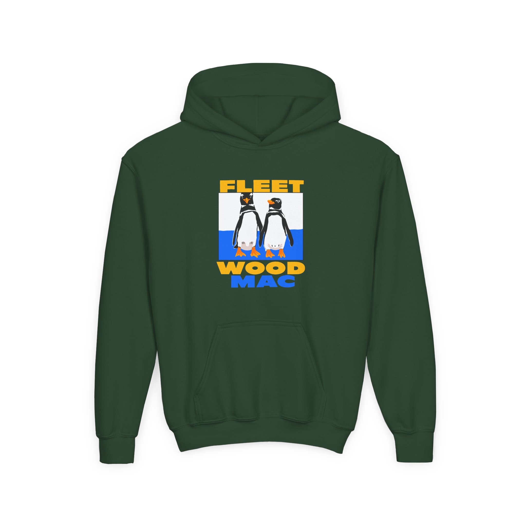 Fleetwood Mac Duo Penguin Youth Heavy Blend Hooded Sweatshirt - Image 7