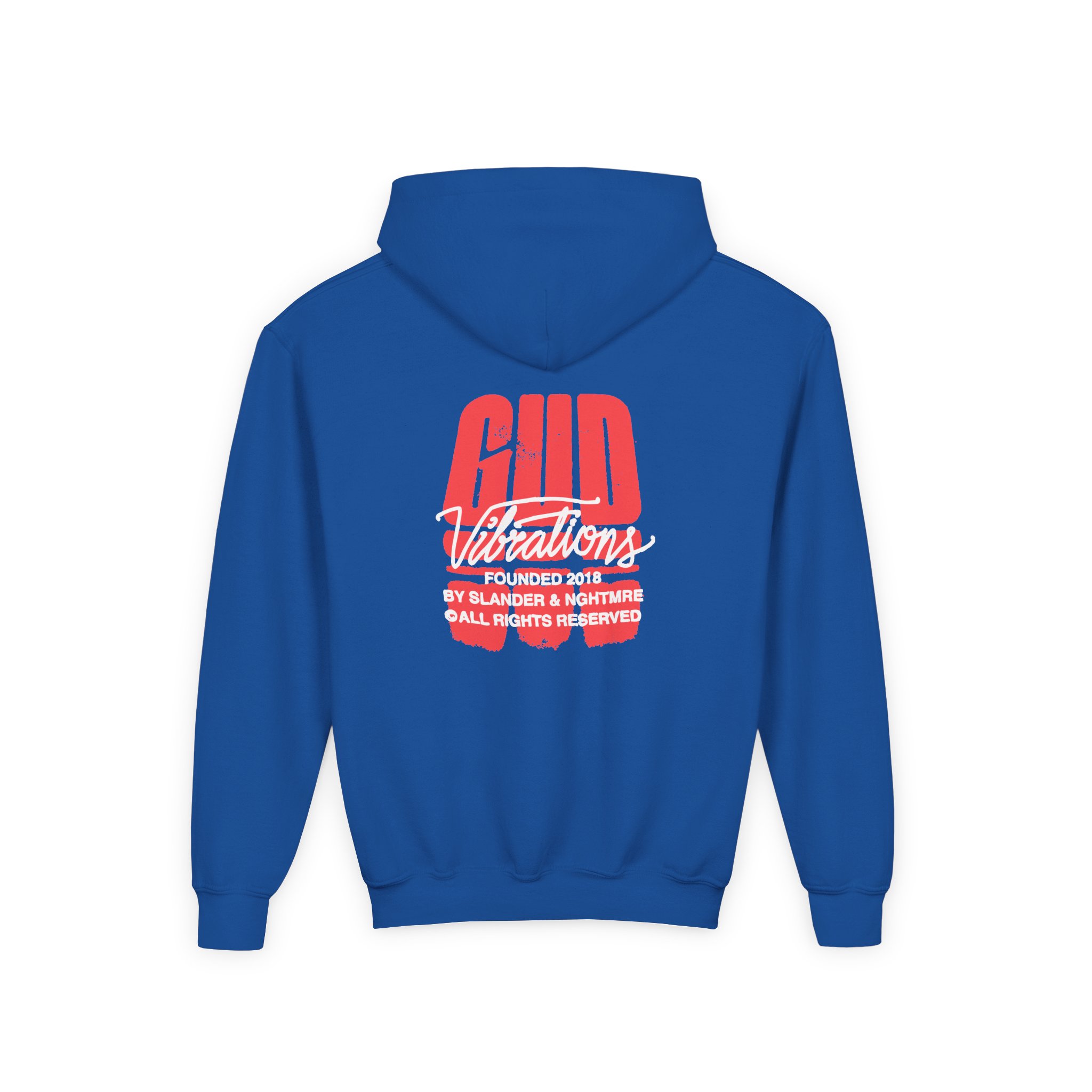 Slander Gud Vibrations Graffiti Youth Heavy Blend Hooded Sweatshirt - Image 8