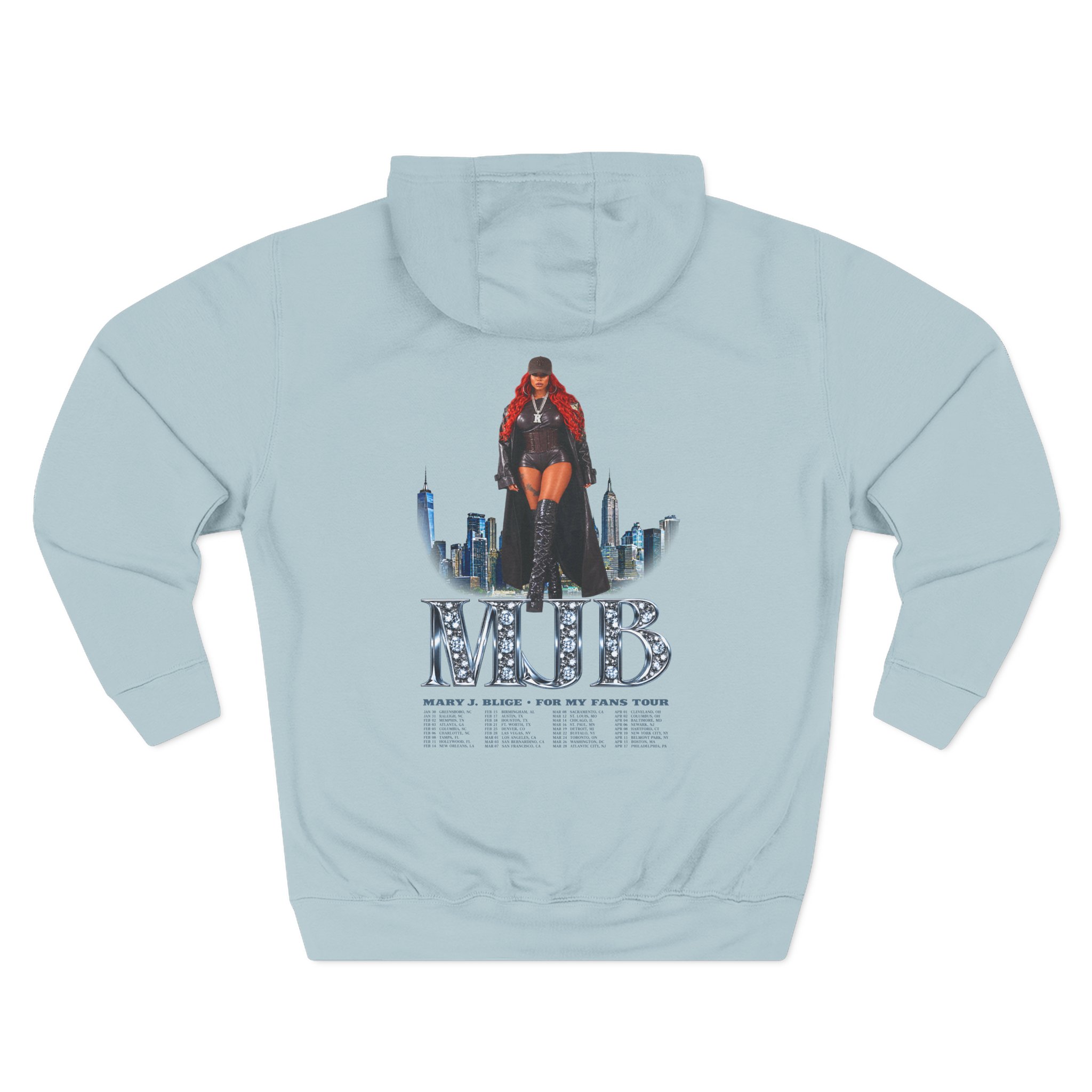 Mary J Blige Diamonds Three-panel Fleece Hoodie - Image 14