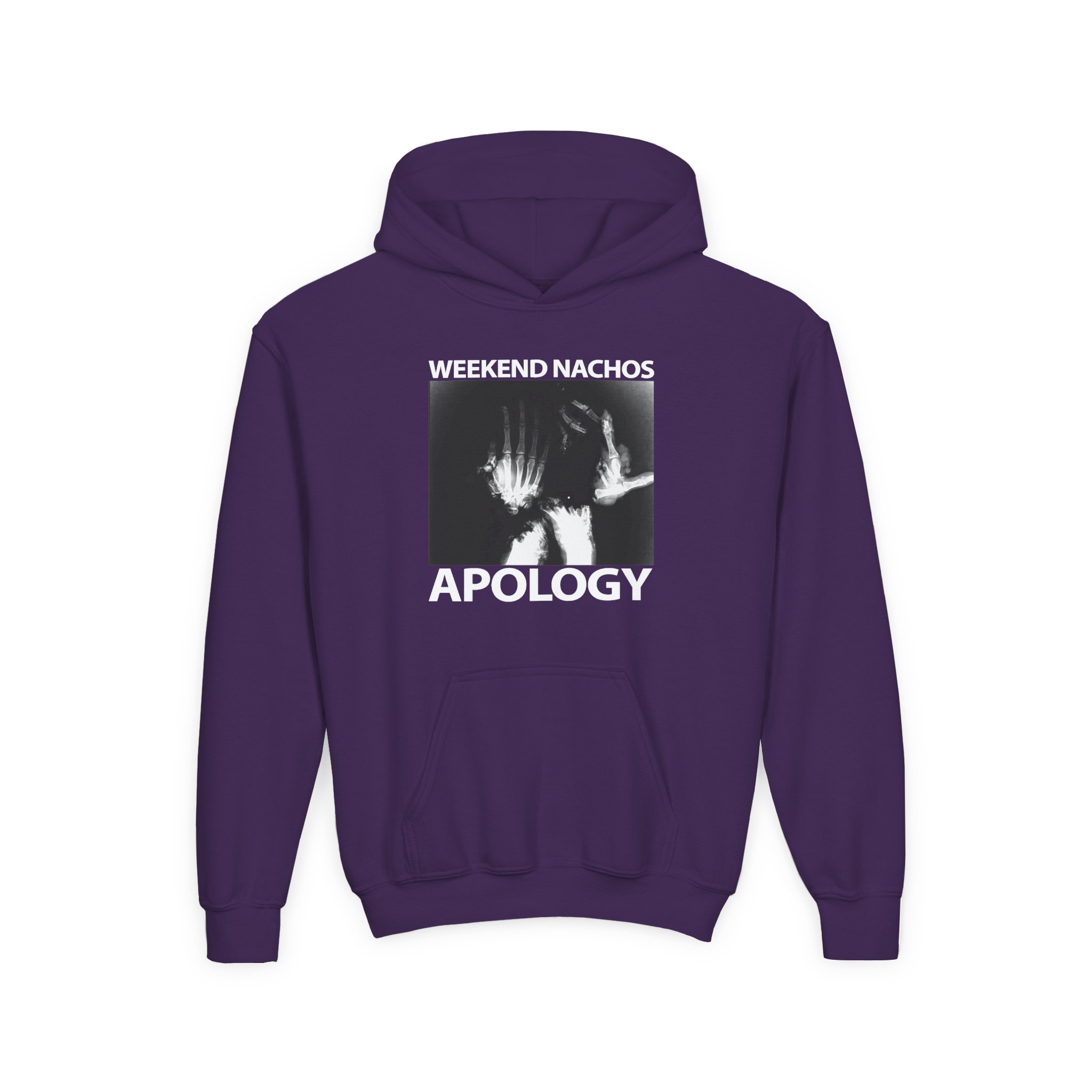 Youth Weekend Nachos Apology Heavy Blend Hooded Sweatshirt - Image 11