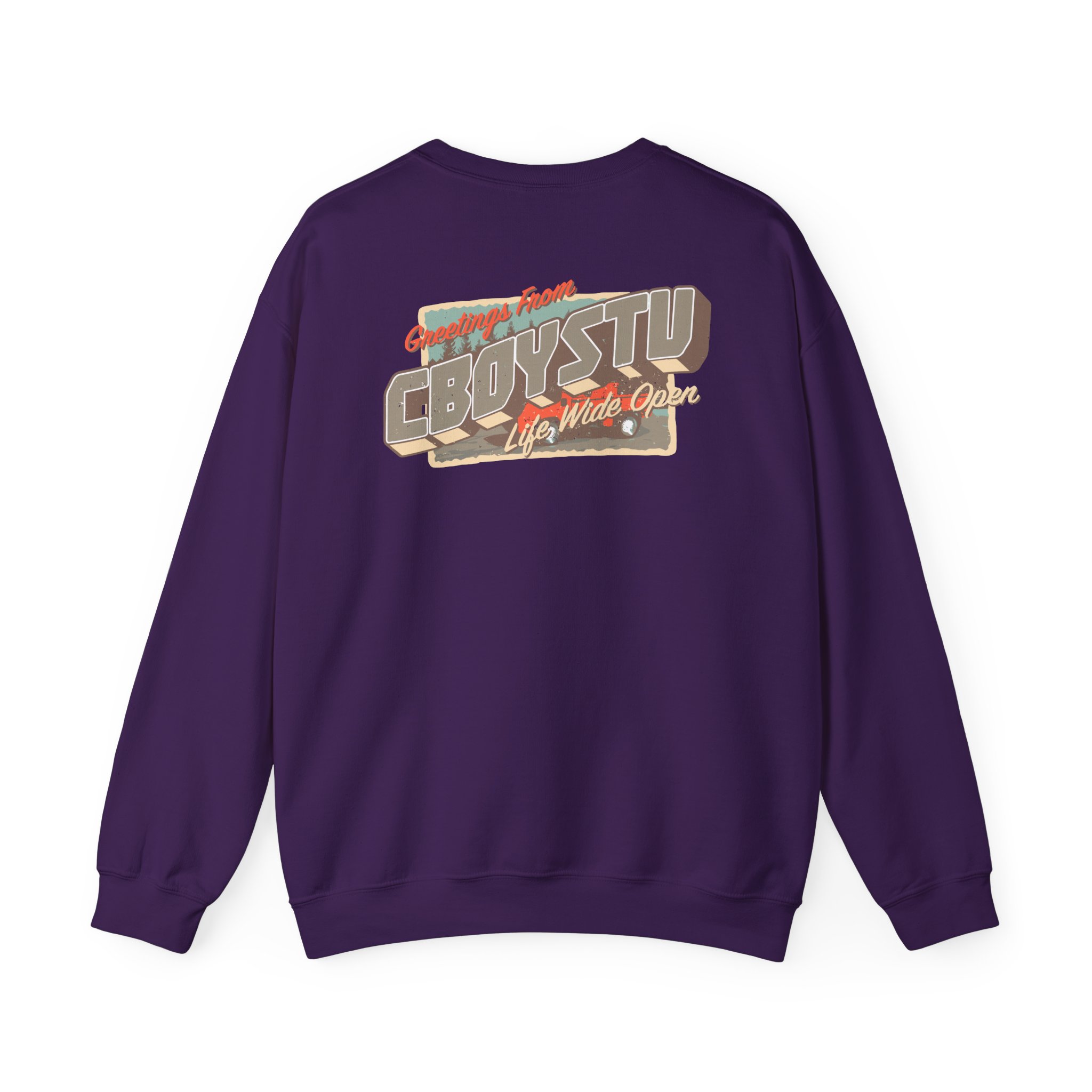 Cboystv Postcard Unisex Heavy Blend™ Crewneck Sweatshirt - Image 26
