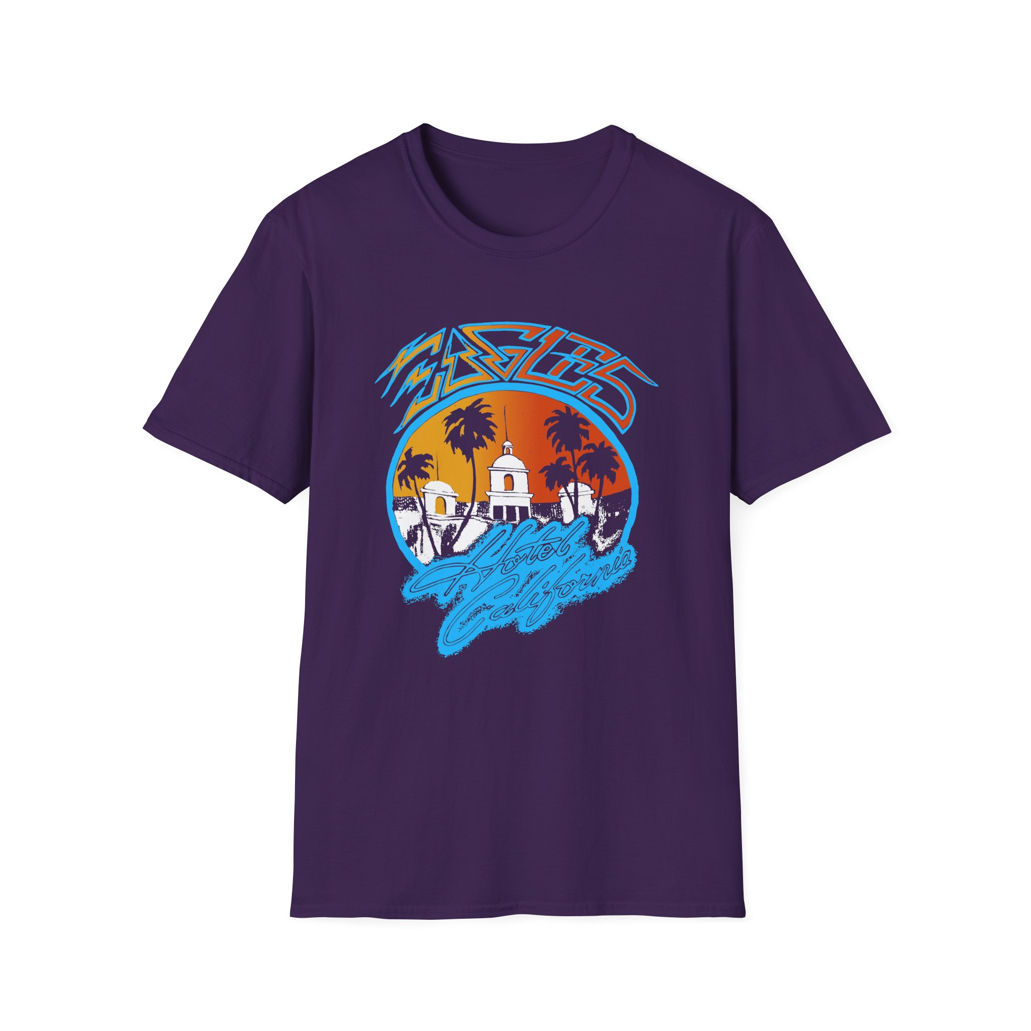 The Eagles Hotel California Unisex Softstyle T-Shirt - Image 11