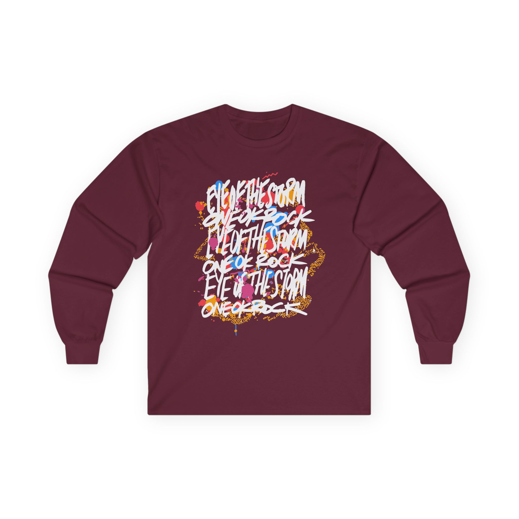 One Ok Rock Painted Storm Unisex Ultra Cotton Long Sleeve Tee - Image 3