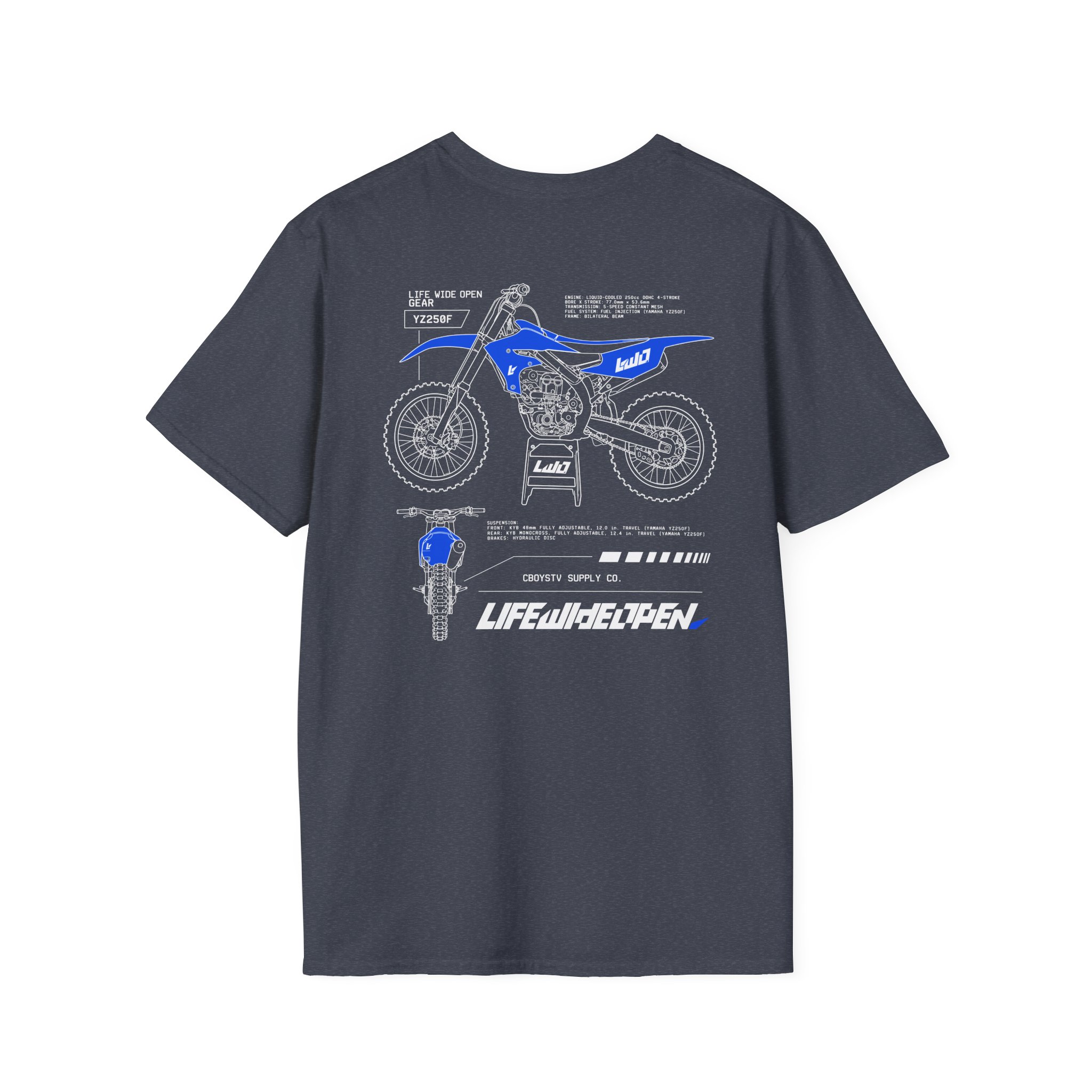 Cboystv Yamaha Spec Unisex Softstyle T-Shirt - Image 20