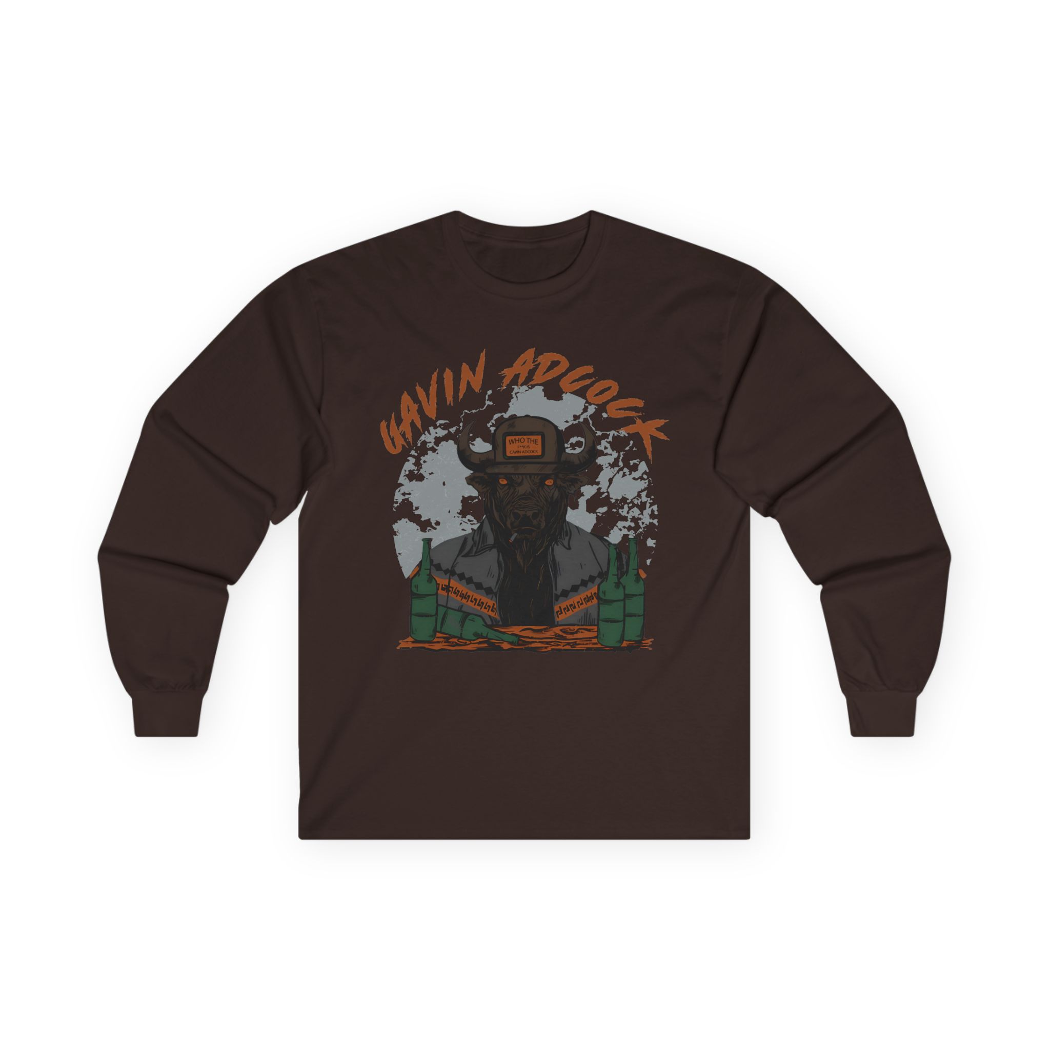 Gavin Adcock Graphite Bull Unisex Ultra Cotton Long Sleeve Tee - Image 3